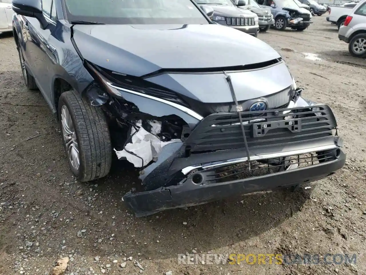 9 Photograph of a damaged car JTEAAAAH2MJ047036 TOYOTA VENZA 2021