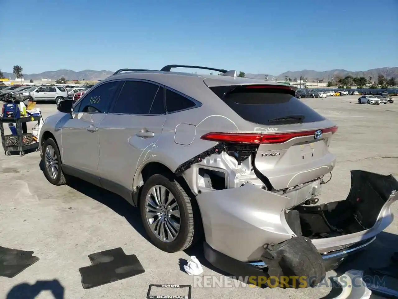 3 Фотография поврежденного автомобиля JTEAAAAH2MJ048865 TOYOTA VENZA 2021