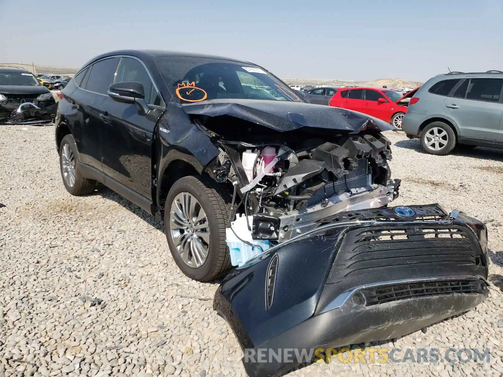 1 Photograph of a damaged car JTEAAAAH2MJ057033 TOYOTA VENZA 2021