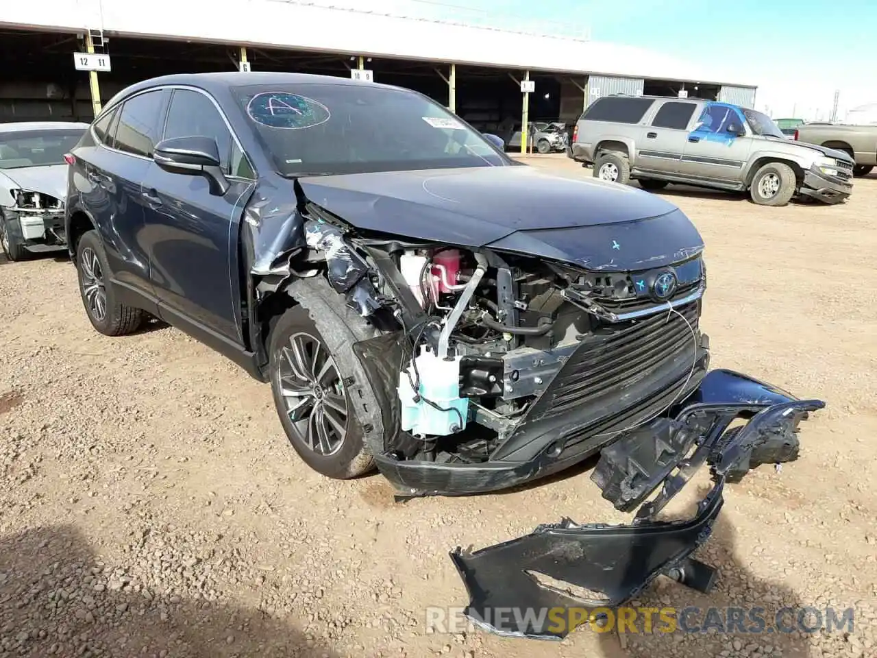 1 Photograph of a damaged car JTEAAAAH2MJ059607 TOYOTA VENZA 2021