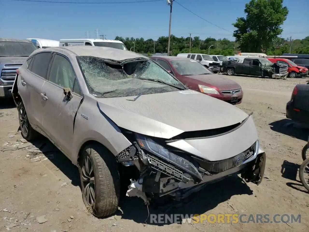 1 Photograph of a damaged car JTEAAAAH2MJ069845 TOYOTA VENZA 2021