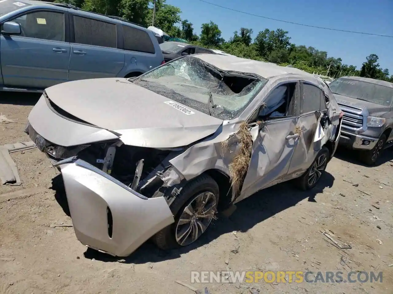 2 Photograph of a damaged car JTEAAAAH2MJ069845 TOYOTA VENZA 2021