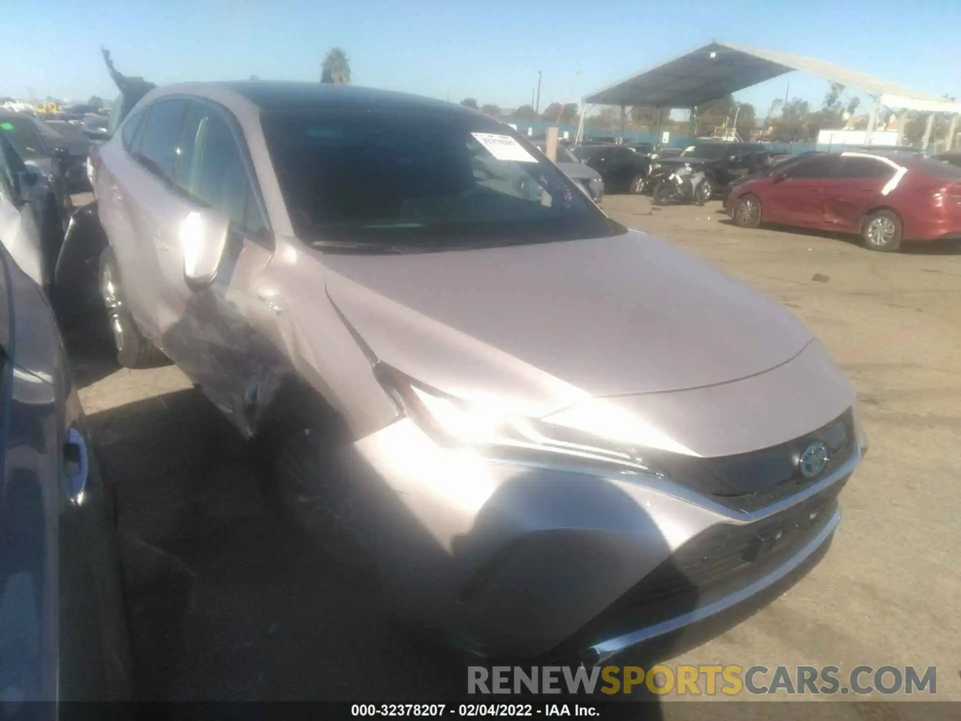 1 Photograph of a damaged car JTEAAAAH2MJ071482 TOYOTA VENZA 2021