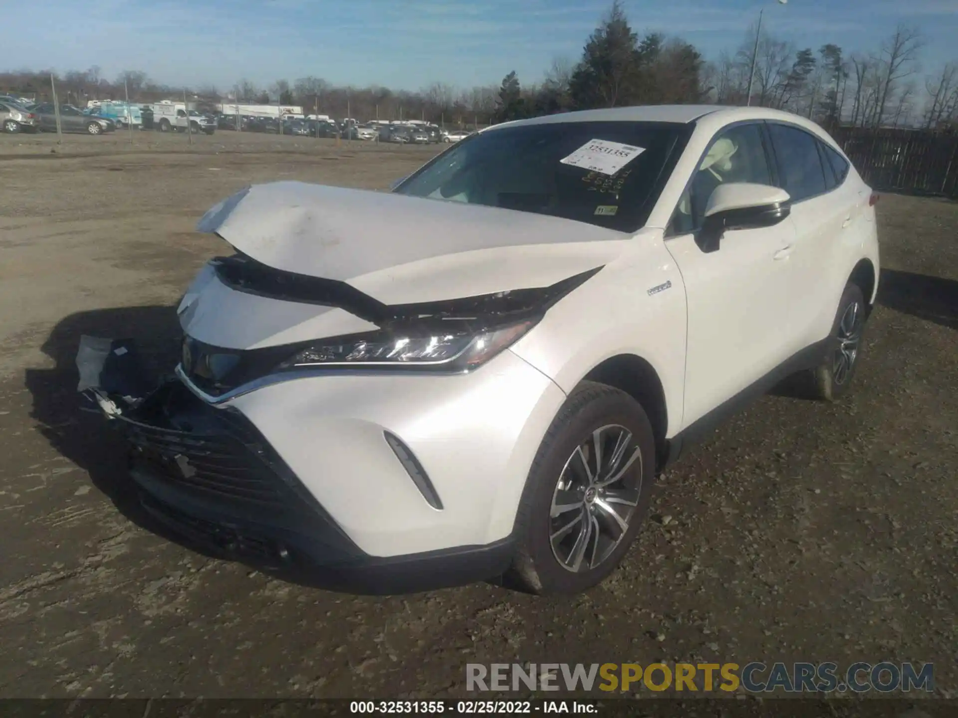 2 Photograph of a damaged car JTEAAAAH2MJ074768 TOYOTA VENZA 2021