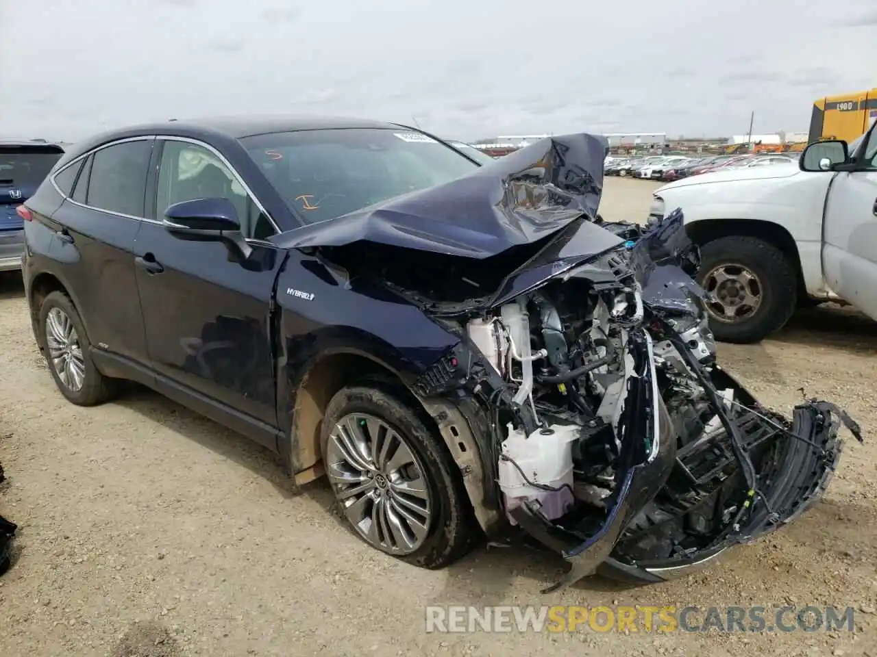 1 Photograph of a damaged car JTEAAAAH2MJ075046 TOYOTA VENZA 2021