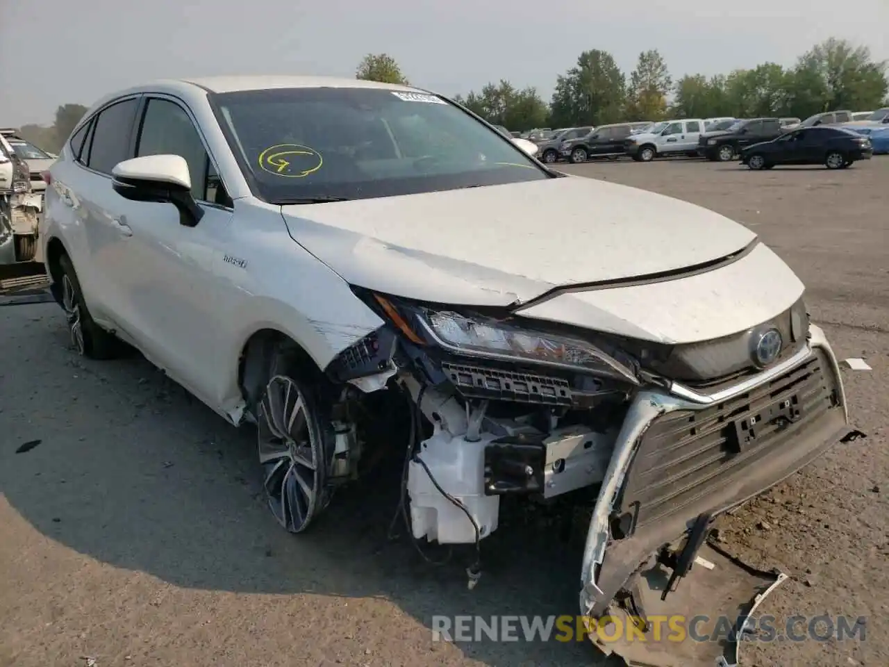 1 Photograph of a damaged car JTEAAAAH2MJ076360 TOYOTA VENZA 2021