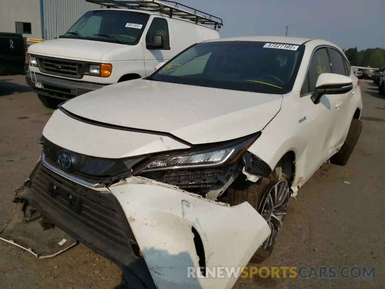 2 Photograph of a damaged car JTEAAAAH2MJ076360 TOYOTA VENZA 2021