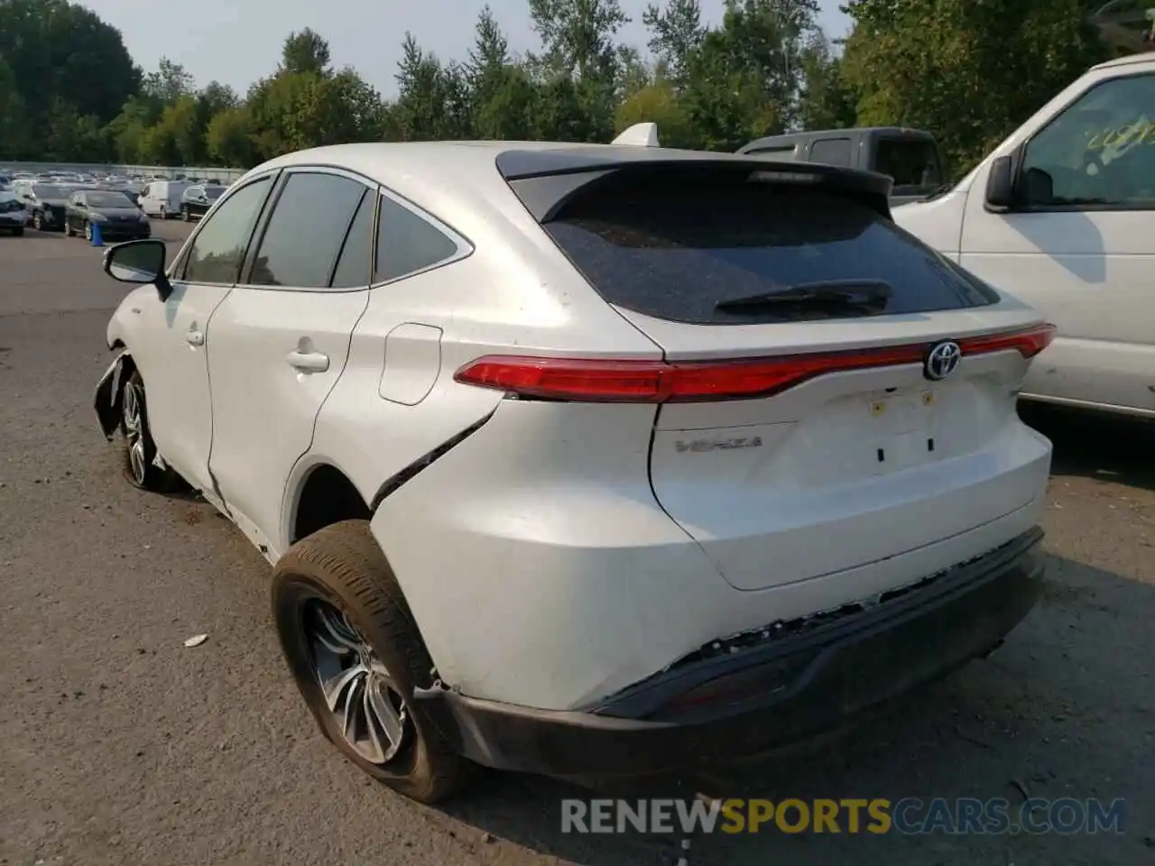 3 Photograph of a damaged car JTEAAAAH2MJ076360 TOYOTA VENZA 2021