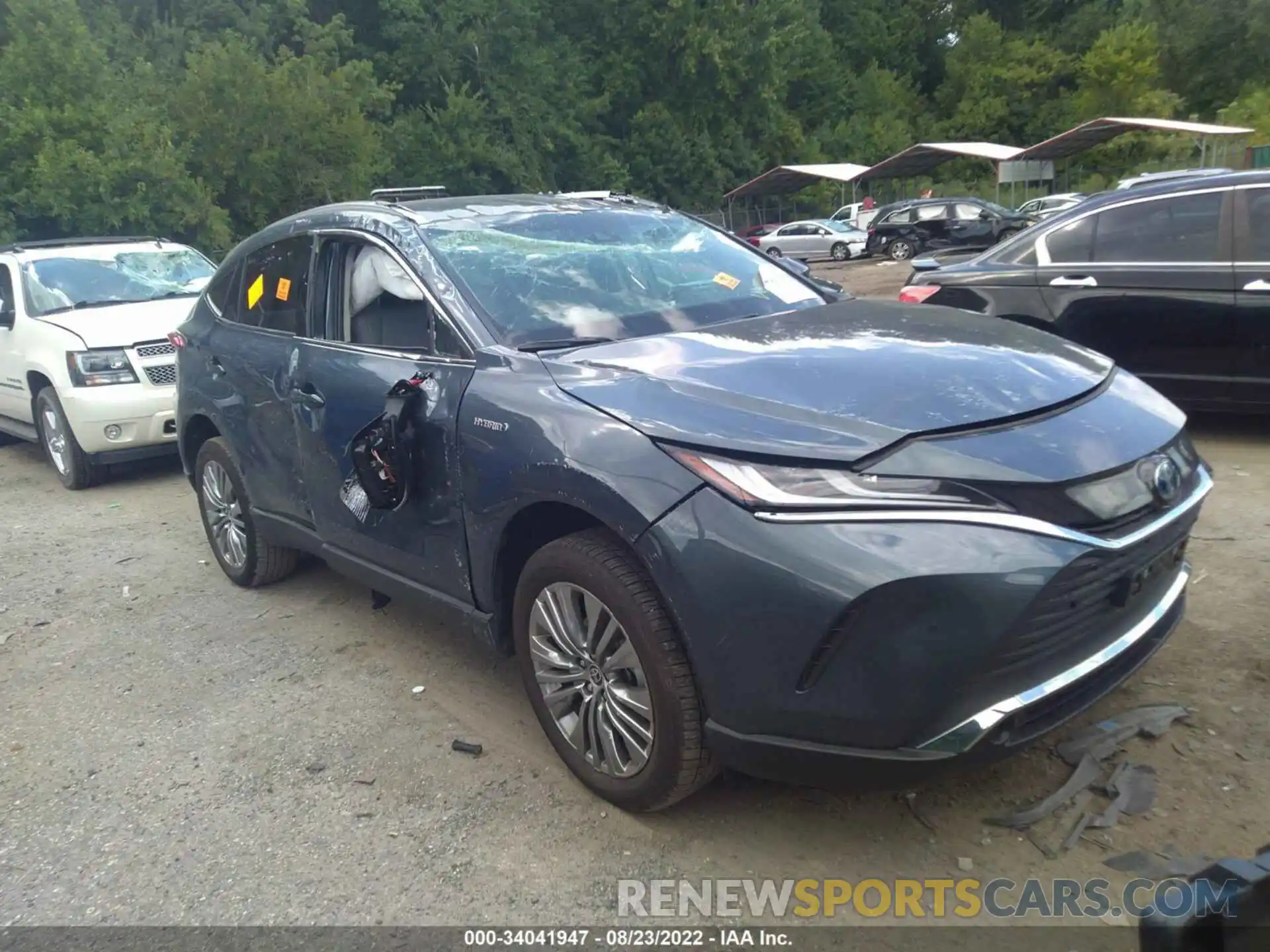 1 Photograph of a damaged car JTEAAAAH2MJ077038 TOYOTA VENZA 2021