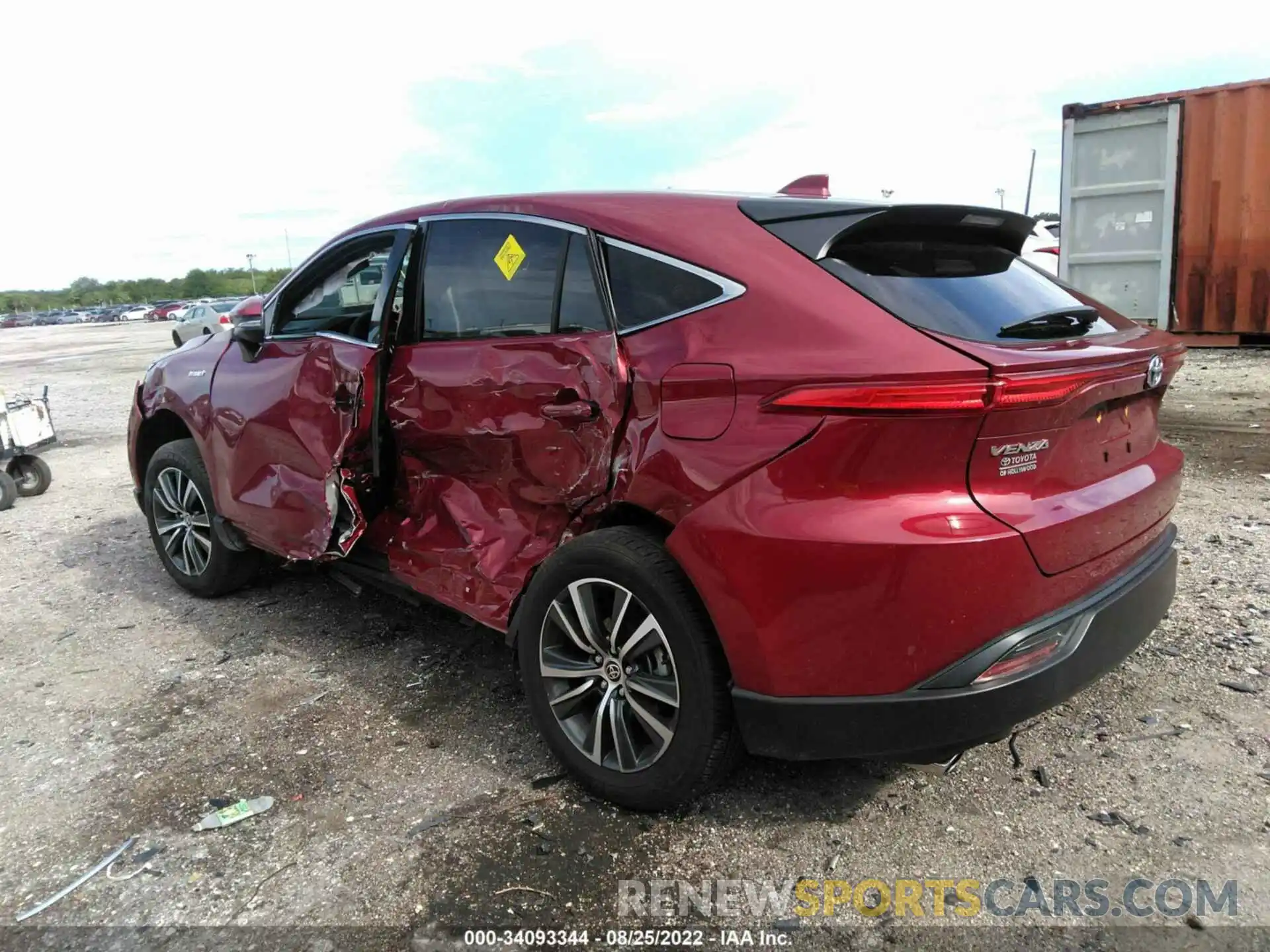 3 Photograph of a damaged car JTEAAAAH2MJ083065 TOYOTA VENZA 2021