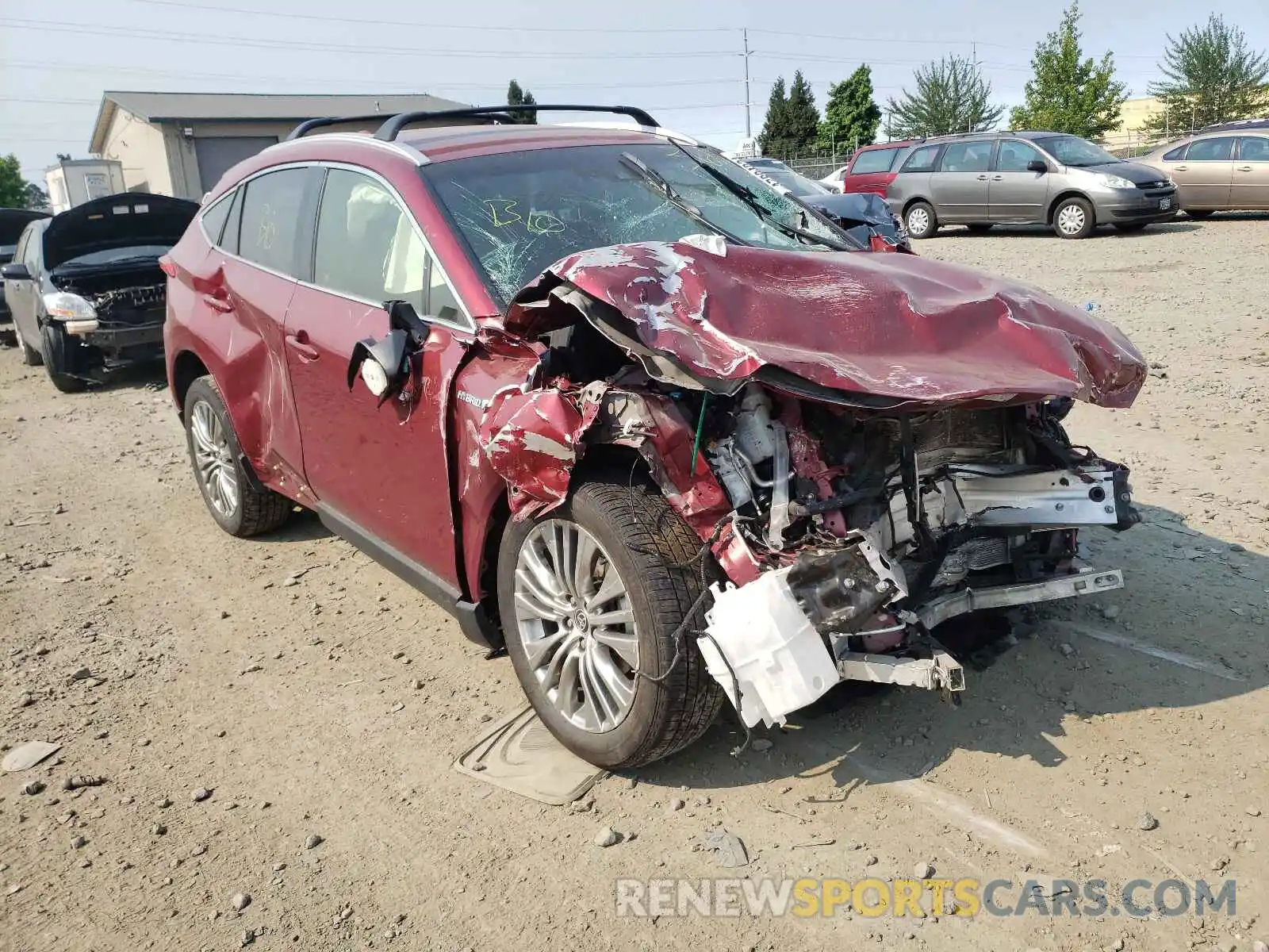 1 Photograph of a damaged car JTEAAAAH3MJ000467 TOYOTA VENZA 2021