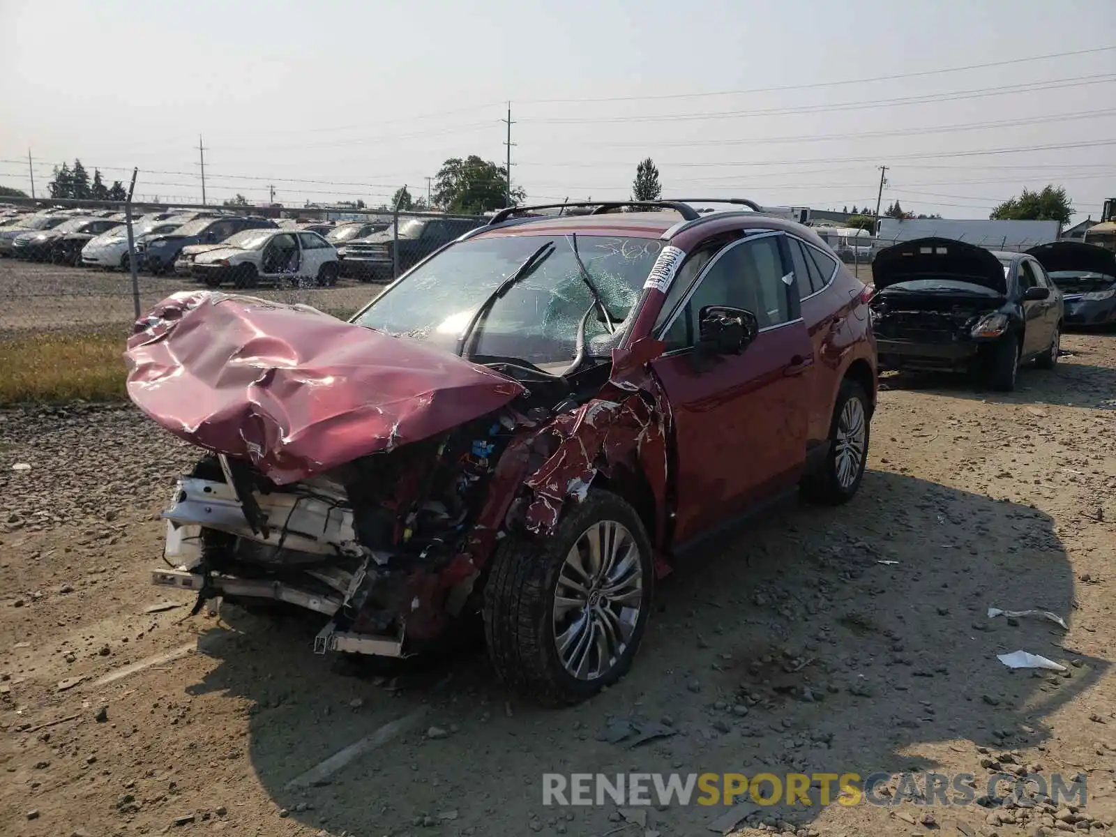 2 Photograph of a damaged car JTEAAAAH3MJ000467 TOYOTA VENZA 2021