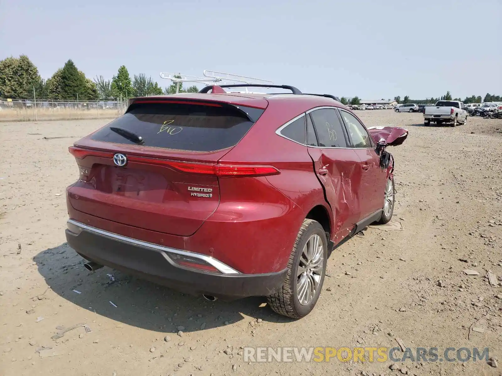 4 Photograph of a damaged car JTEAAAAH3MJ000467 TOYOTA VENZA 2021