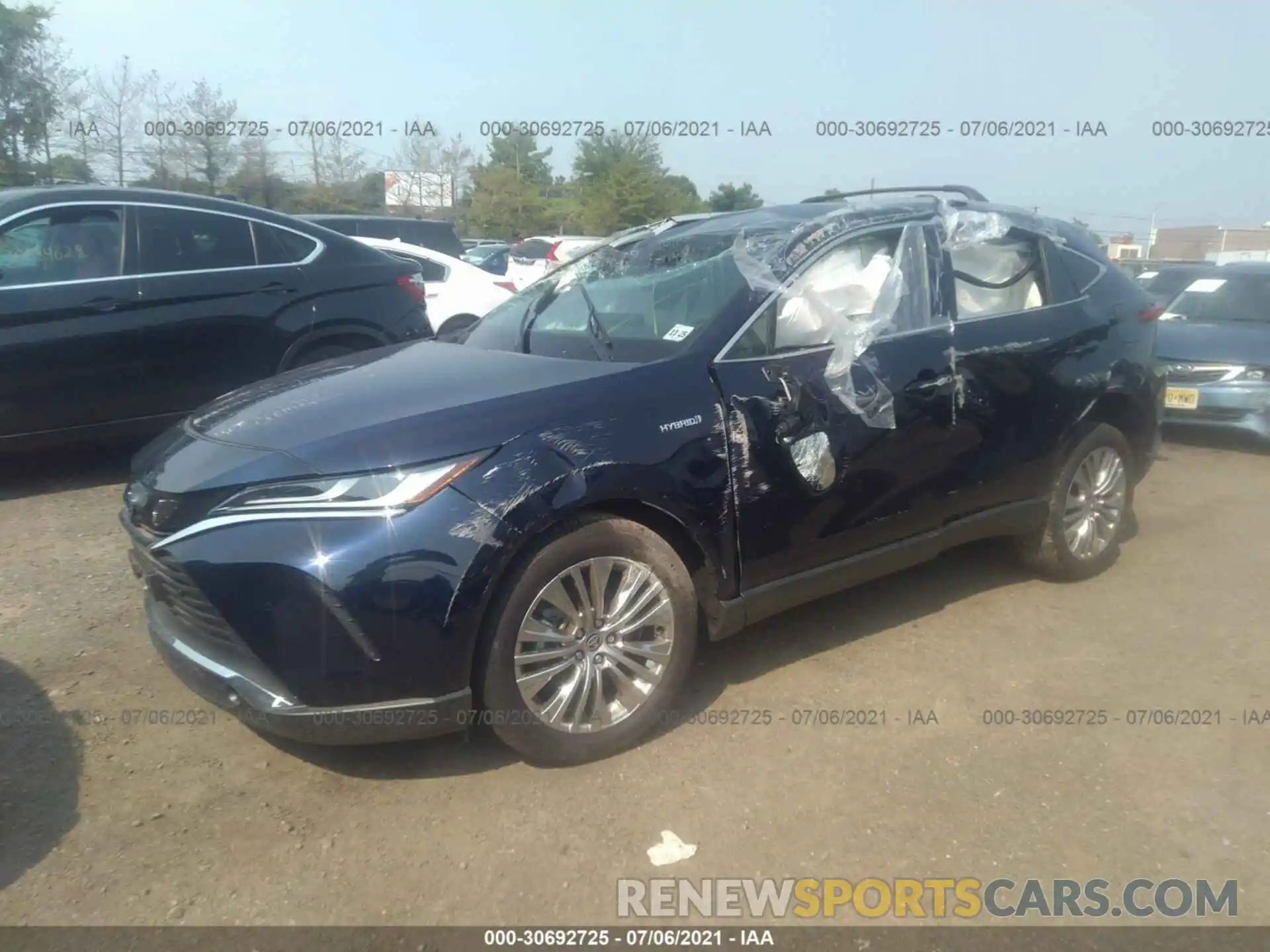 2 Photograph of a damaged car JTEAAAAH3MJ006415 TOYOTA VENZA 2021