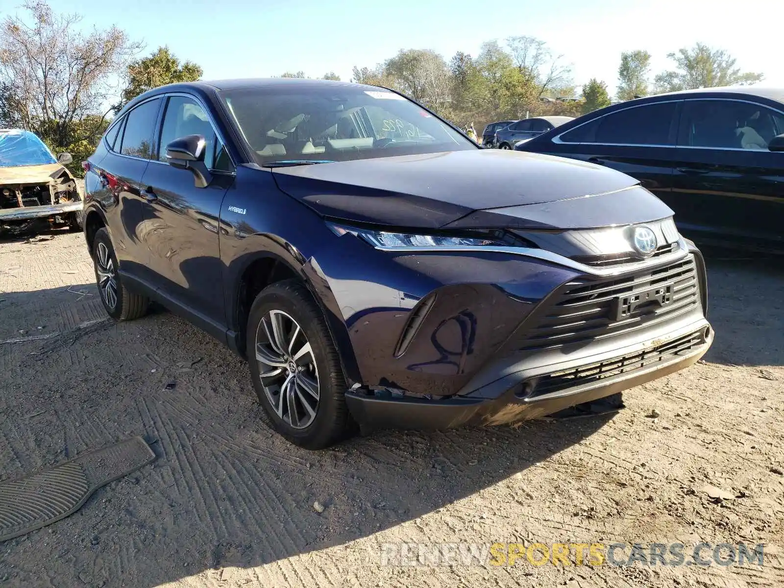 1 Photograph of a damaged car JTEAAAAH3MJ007077 TOYOTA VENZA 2021