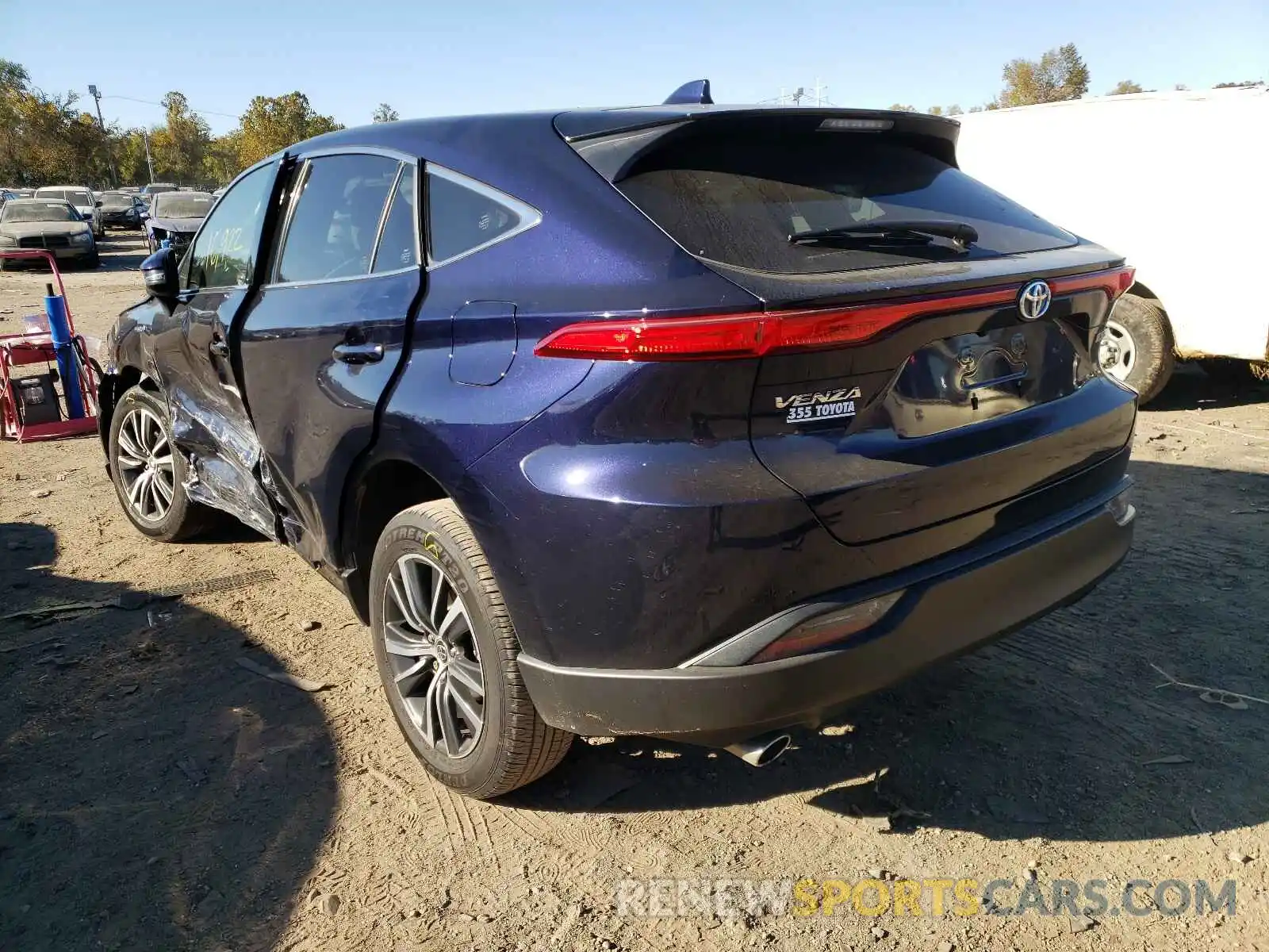 3 Photograph of a damaged car JTEAAAAH3MJ007077 TOYOTA VENZA 2021