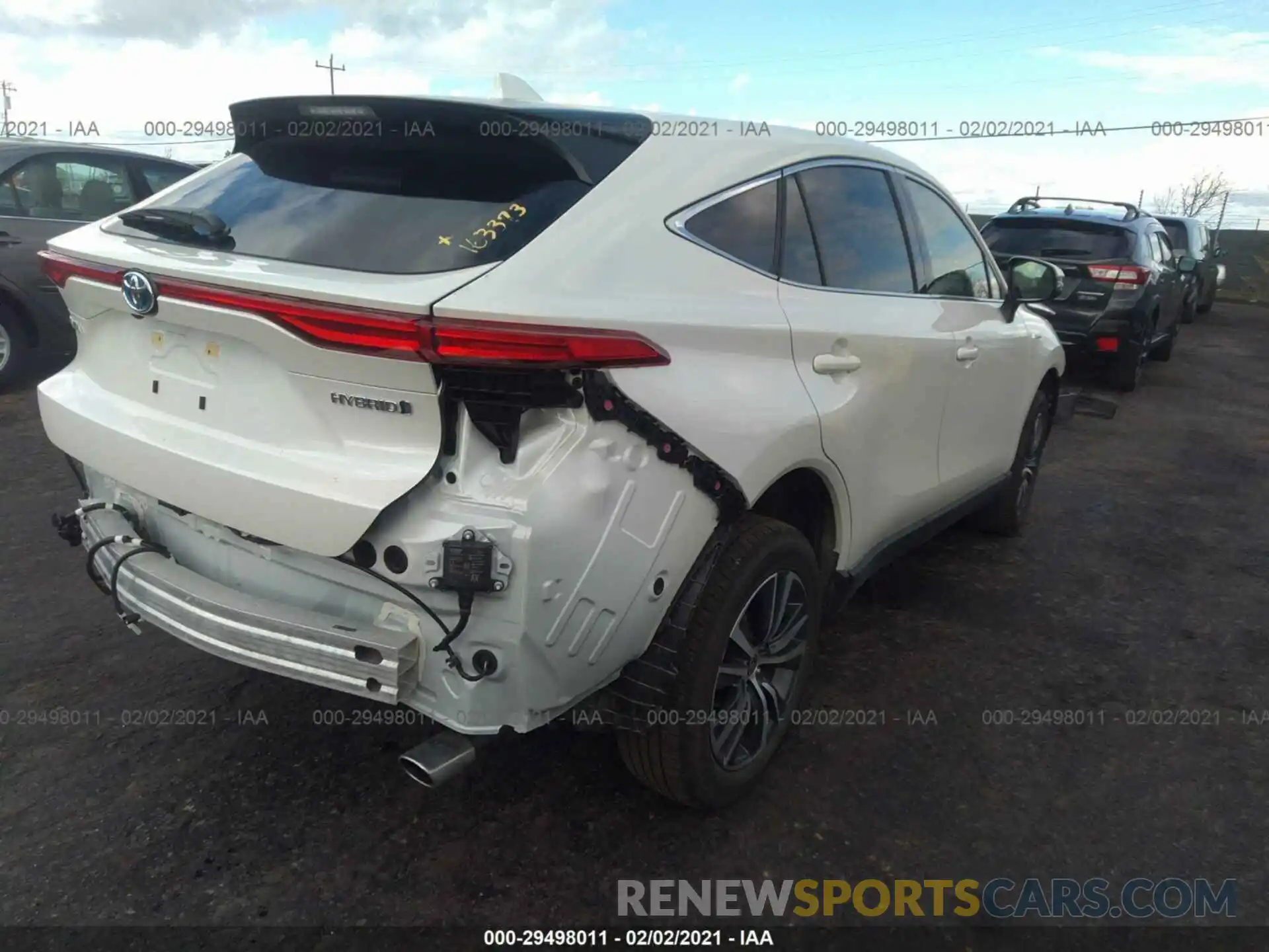 4 Photograph of a damaged car JTEAAAAH3MJ009587 TOYOTA VENZA 2021