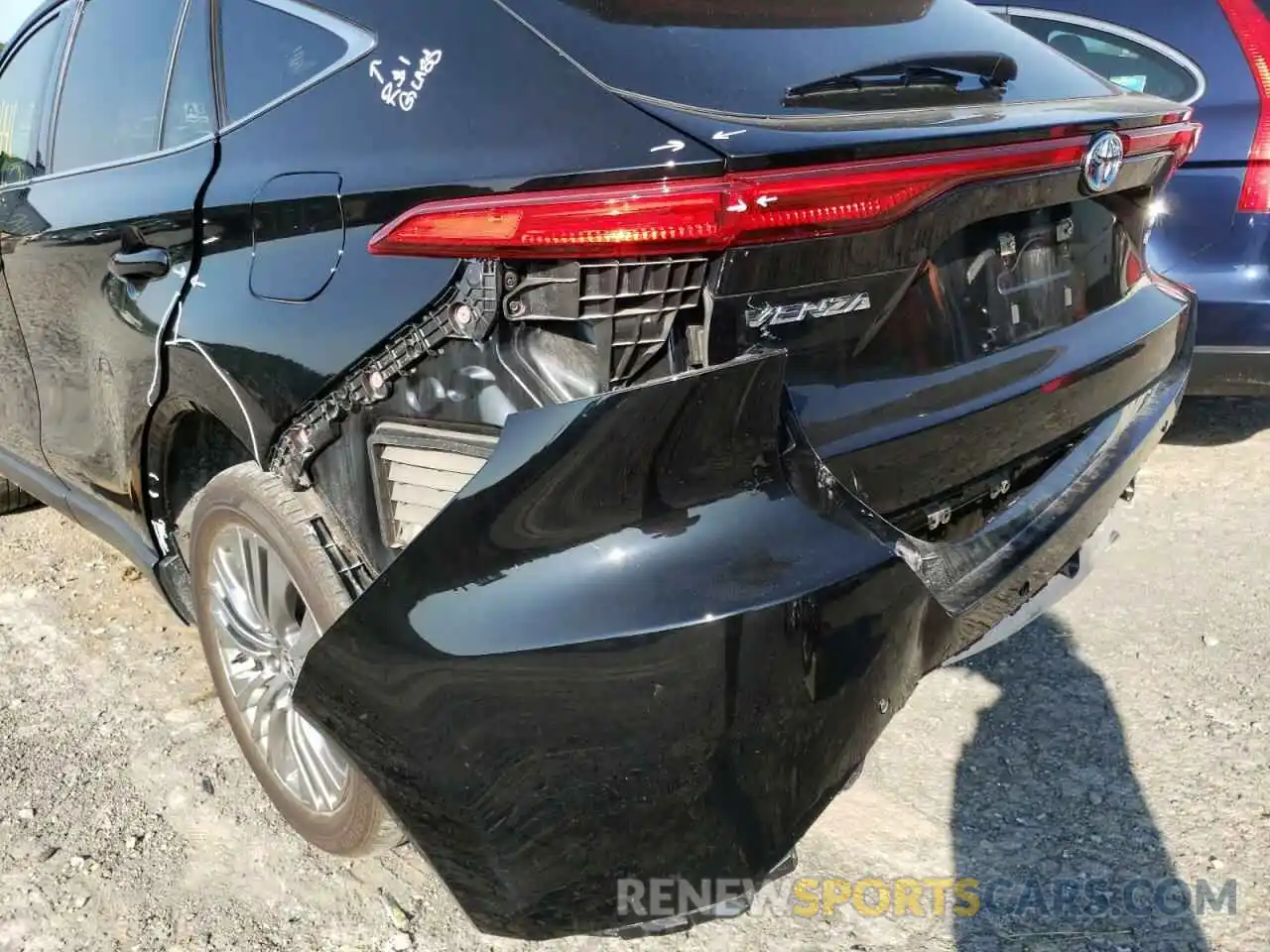 9 Photograph of a damaged car JTEAAAAH3MJ010738 TOYOTA VENZA 2021