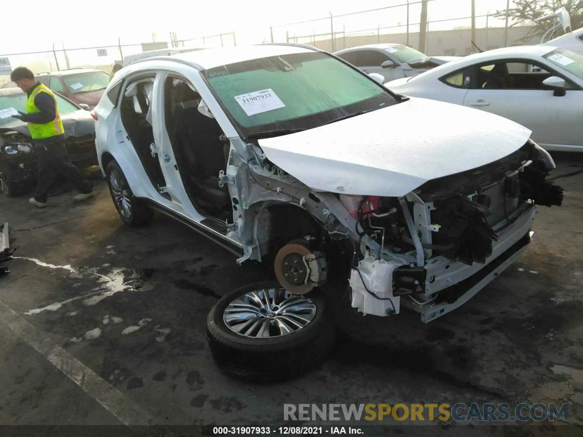 1 Photograph of a damaged car JTEAAAAH3MJ010772 TOYOTA VENZA 2021