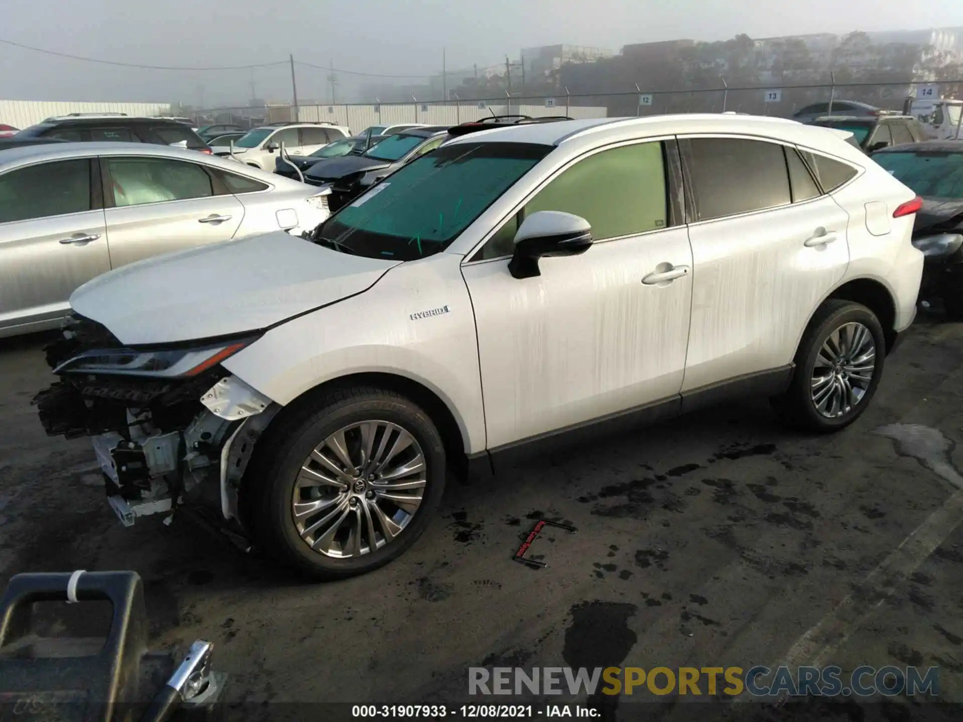 2 Photograph of a damaged car JTEAAAAH3MJ010772 TOYOTA VENZA 2021