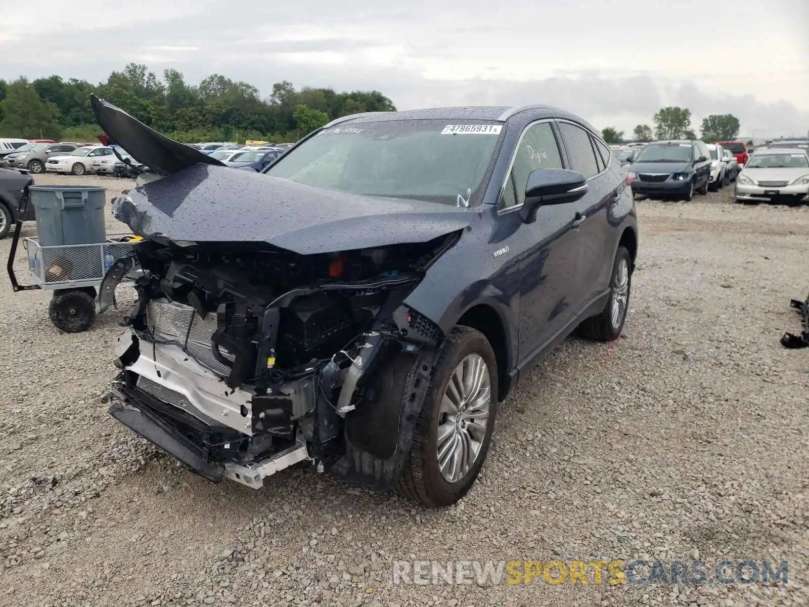 2 Photograph of a damaged car JTEAAAAH3MJ020993 TOYOTA VENZA 2021