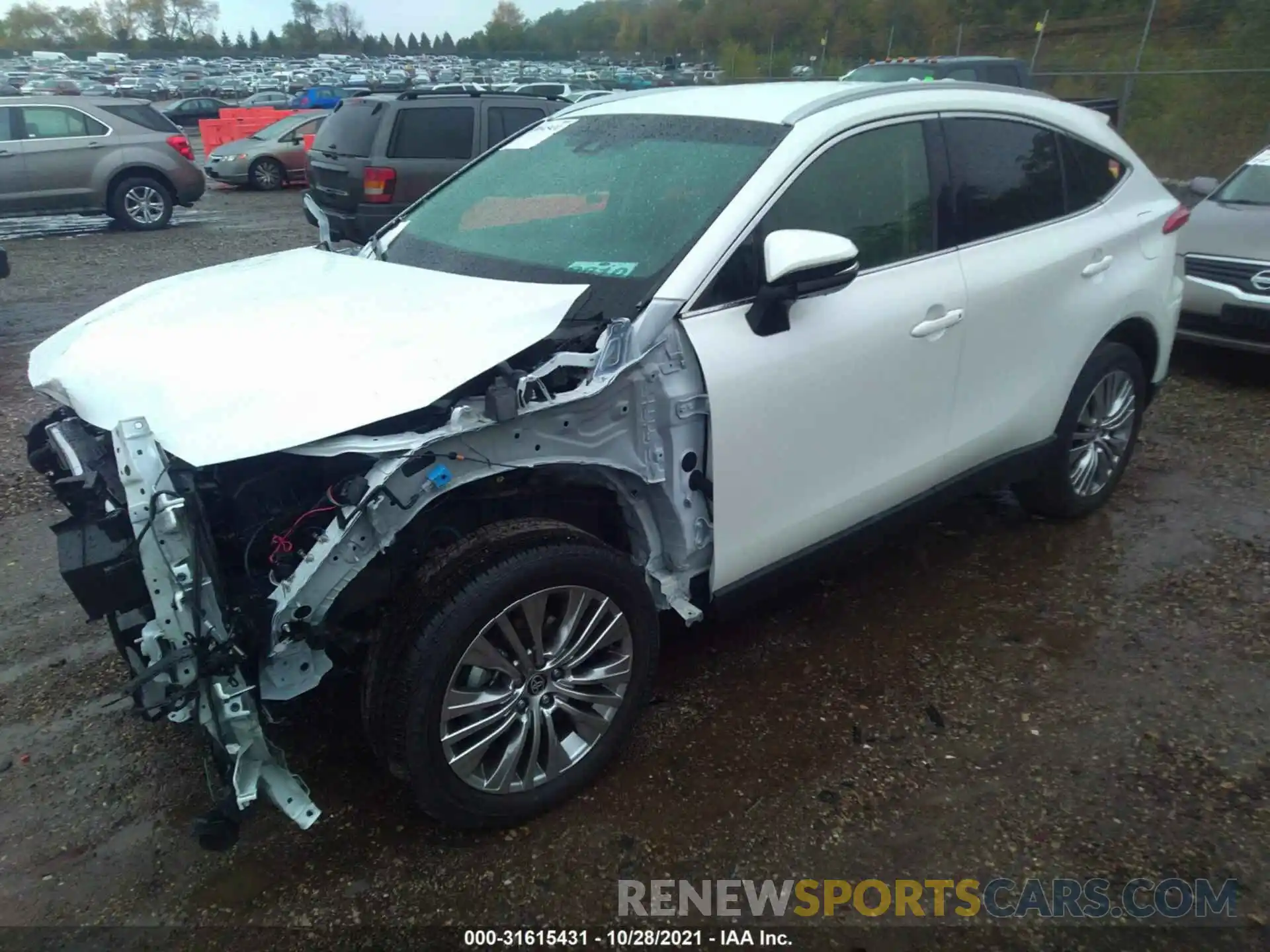 2 Photograph of a damaged car JTEAAAAH3MJ023604 TOYOTA VENZA 2021