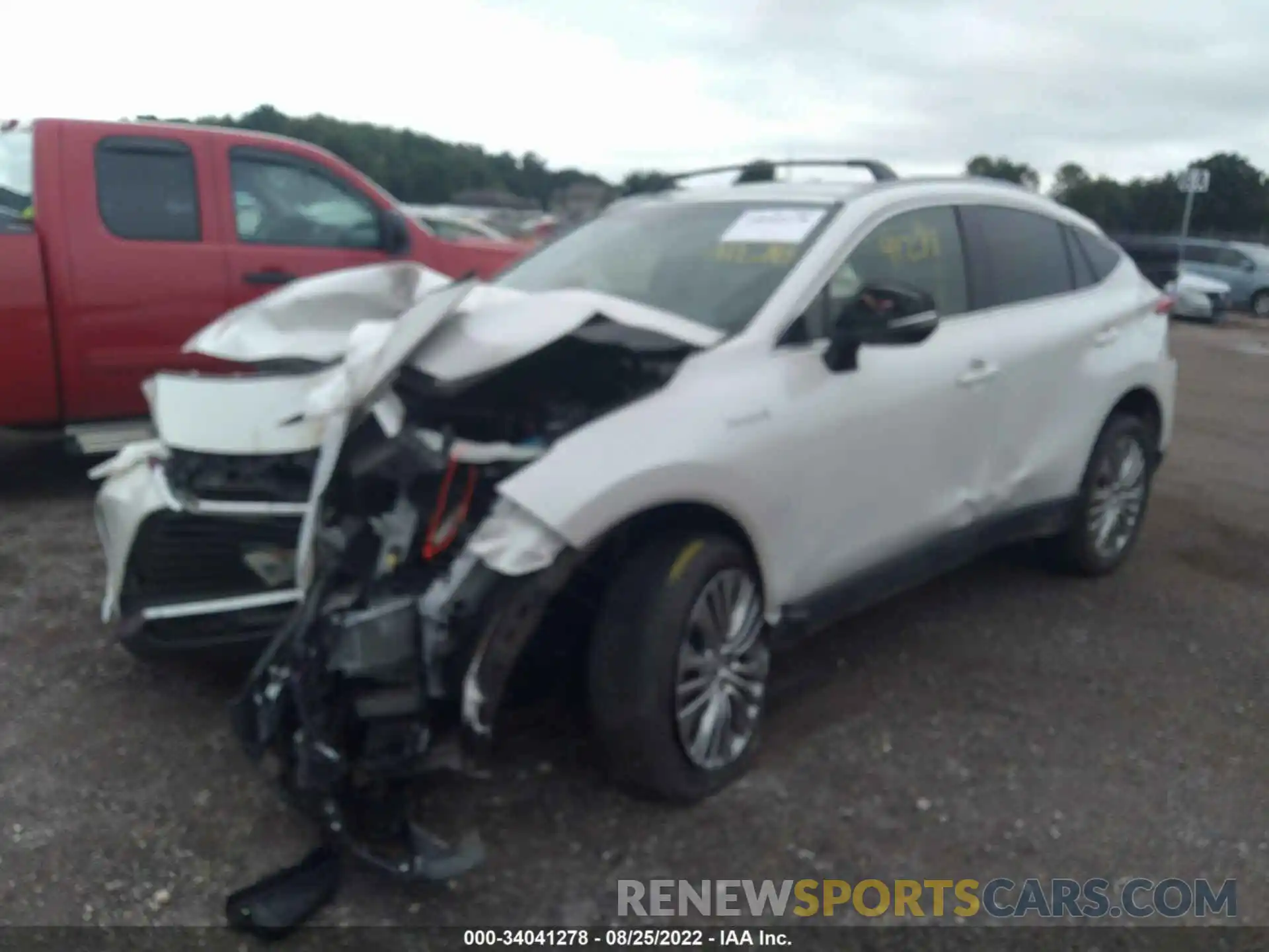 2 Photograph of a damaged car JTEAAAAH3MJ031489 TOYOTA VENZA 2021