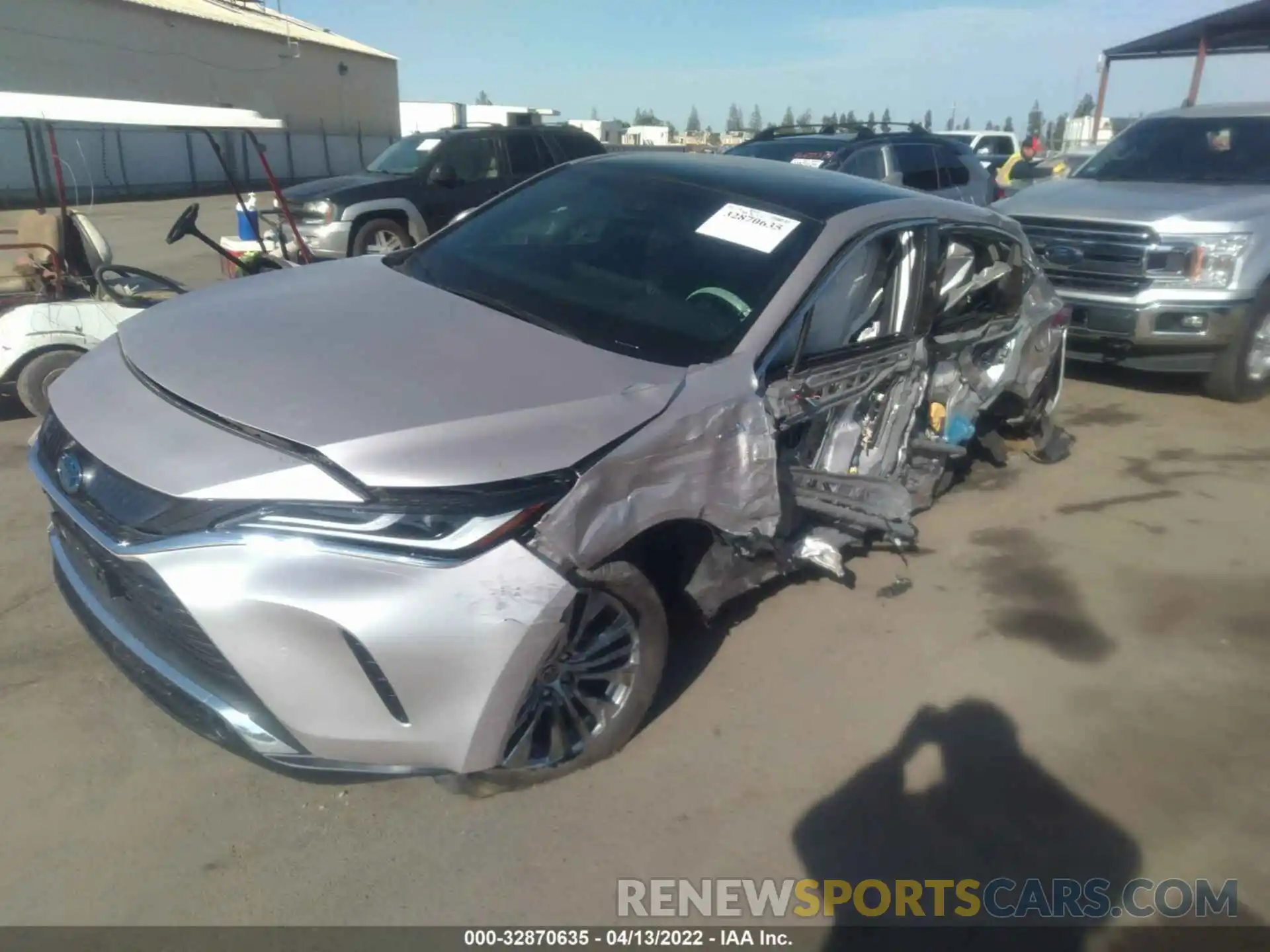 2 Photograph of a damaged car JTEAAAAH3MJ034716 TOYOTA VENZA 2021