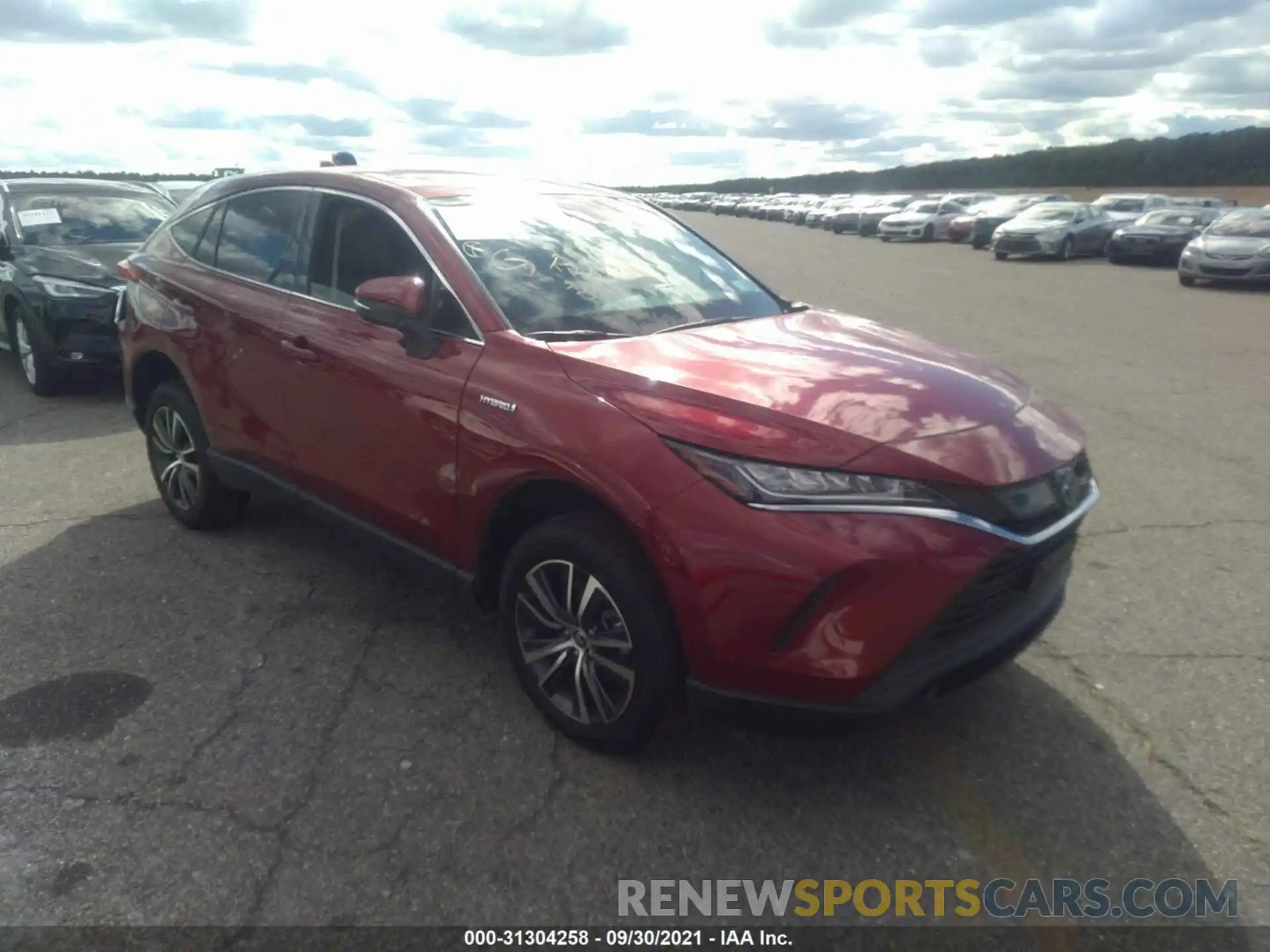 1 Photograph of a damaged car JTEAAAAH3MJ036451 TOYOTA VENZA 2021