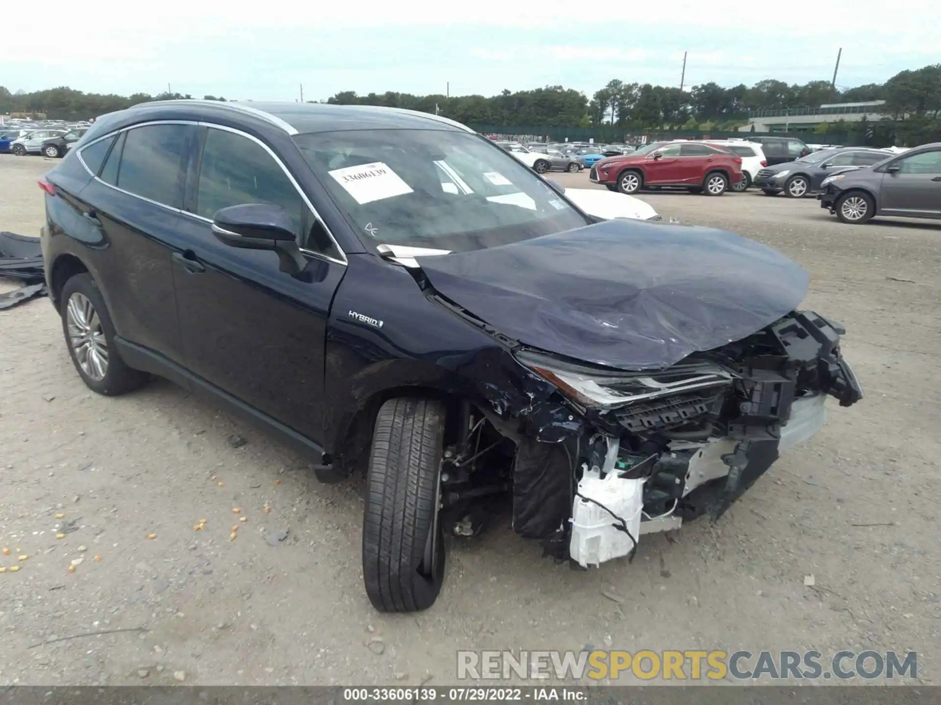 1 Photograph of a damaged car JTEAAAAH3MJ038359 TOYOTA VENZA 2021