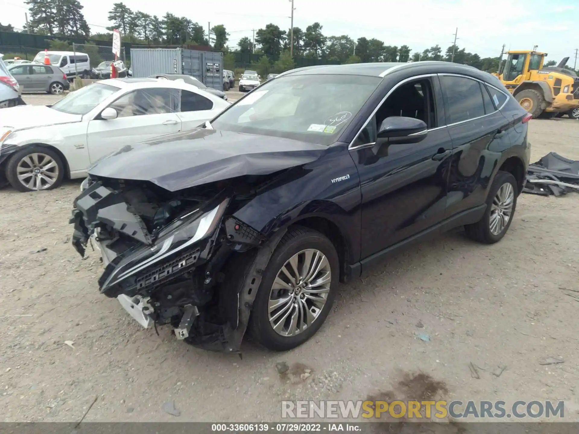 2 Photograph of a damaged car JTEAAAAH3MJ038359 TOYOTA VENZA 2021