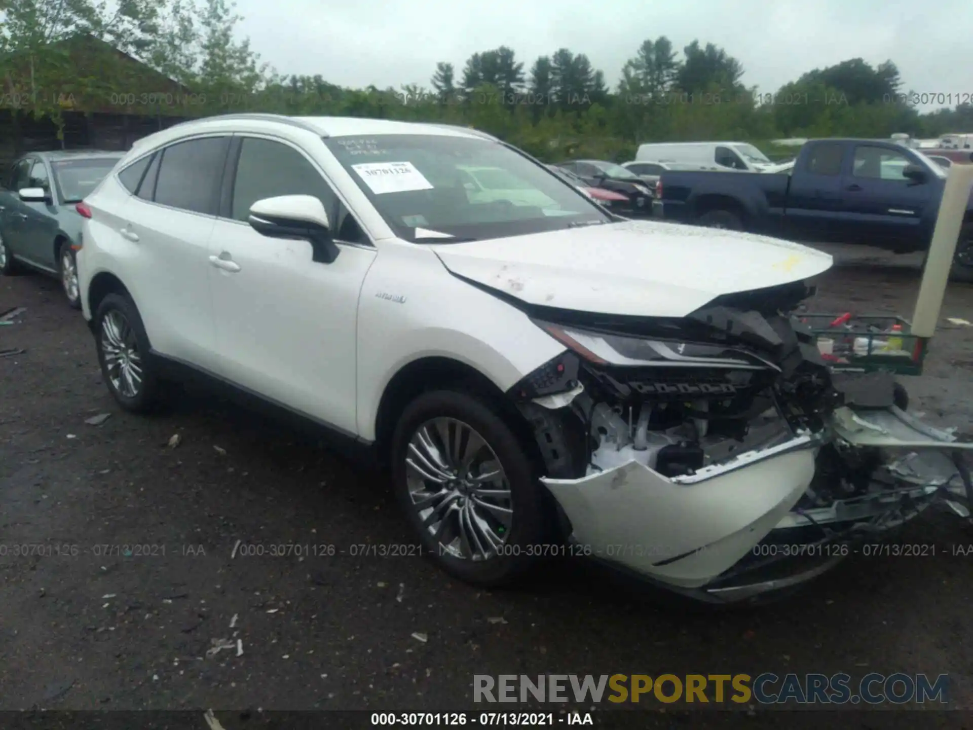 1 Photograph of a damaged car JTEAAAAH3MJ042962 TOYOTA VENZA 2021