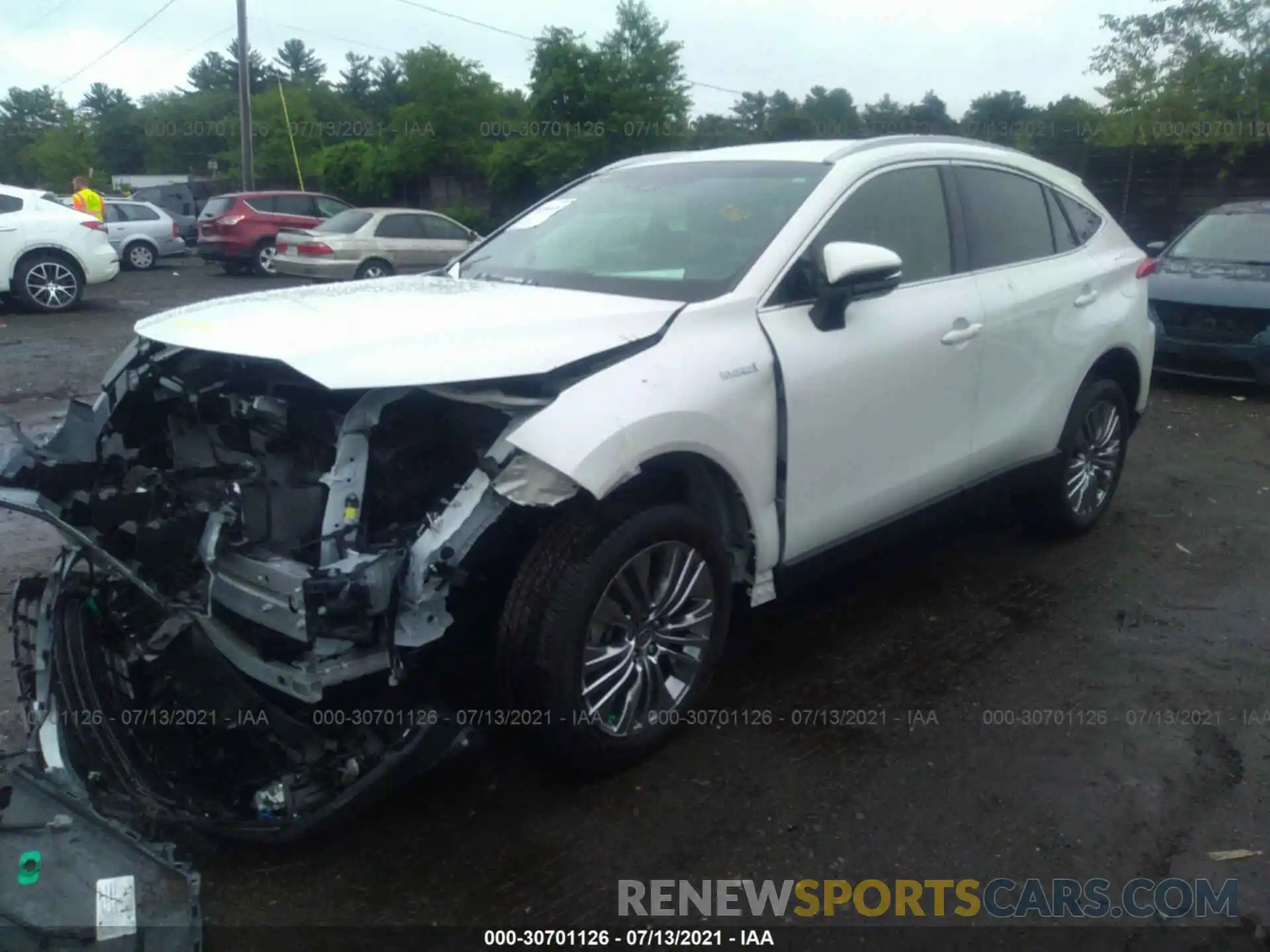 2 Photograph of a damaged car JTEAAAAH3MJ042962 TOYOTA VENZA 2021