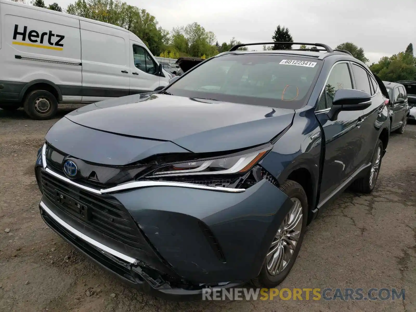 2 Photograph of a damaged car JTEAAAAH3MJ045845 TOYOTA VENZA 2021