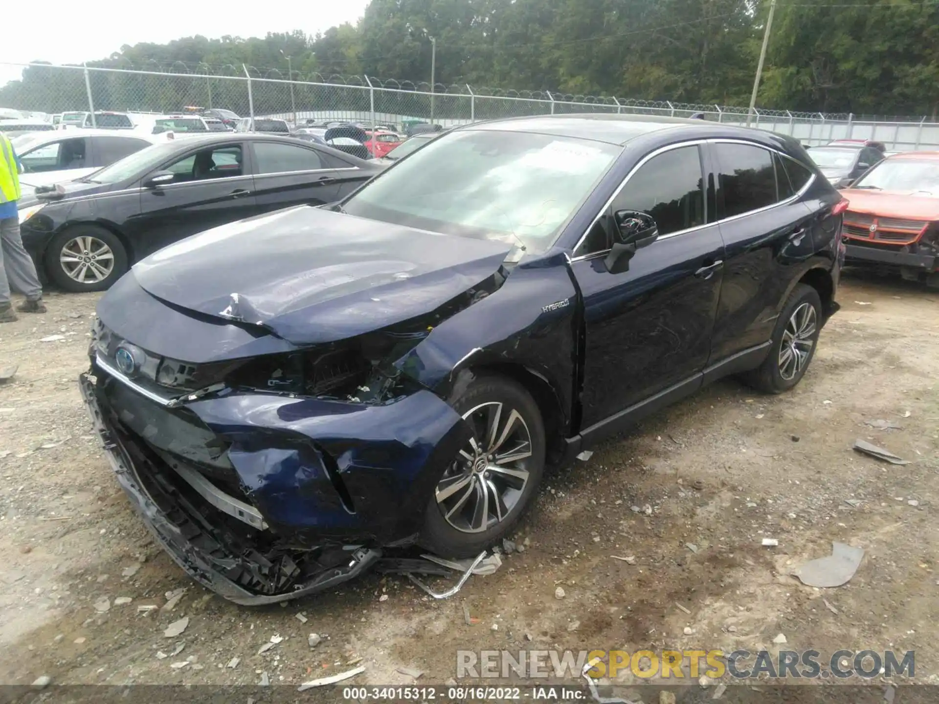 2 Photograph of a damaged car JTEAAAAH3MJ046400 TOYOTA VENZA 2021