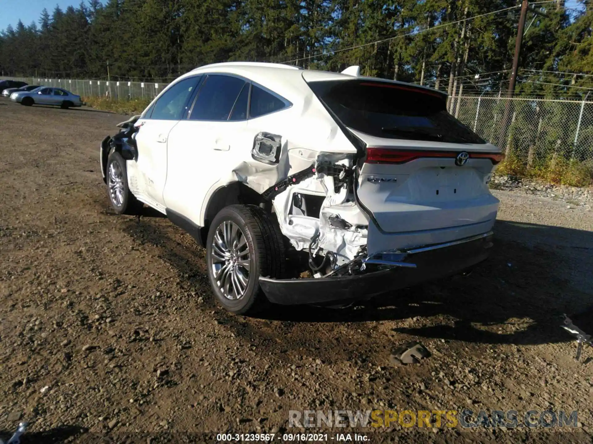 3 Photograph of a damaged car JTEAAAAH3MJ047093 TOYOTA VENZA 2021