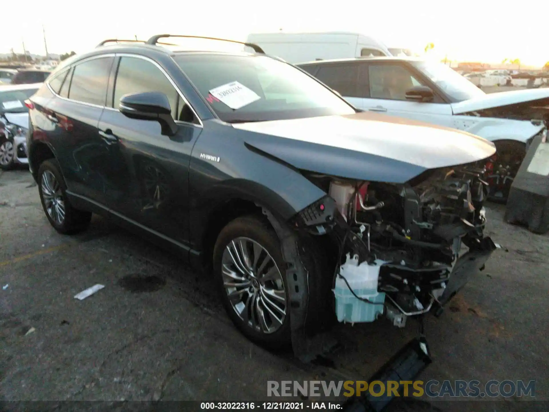 1 Photograph of a damaged car JTEAAAAH3MJ054335 TOYOTA VENZA 2021