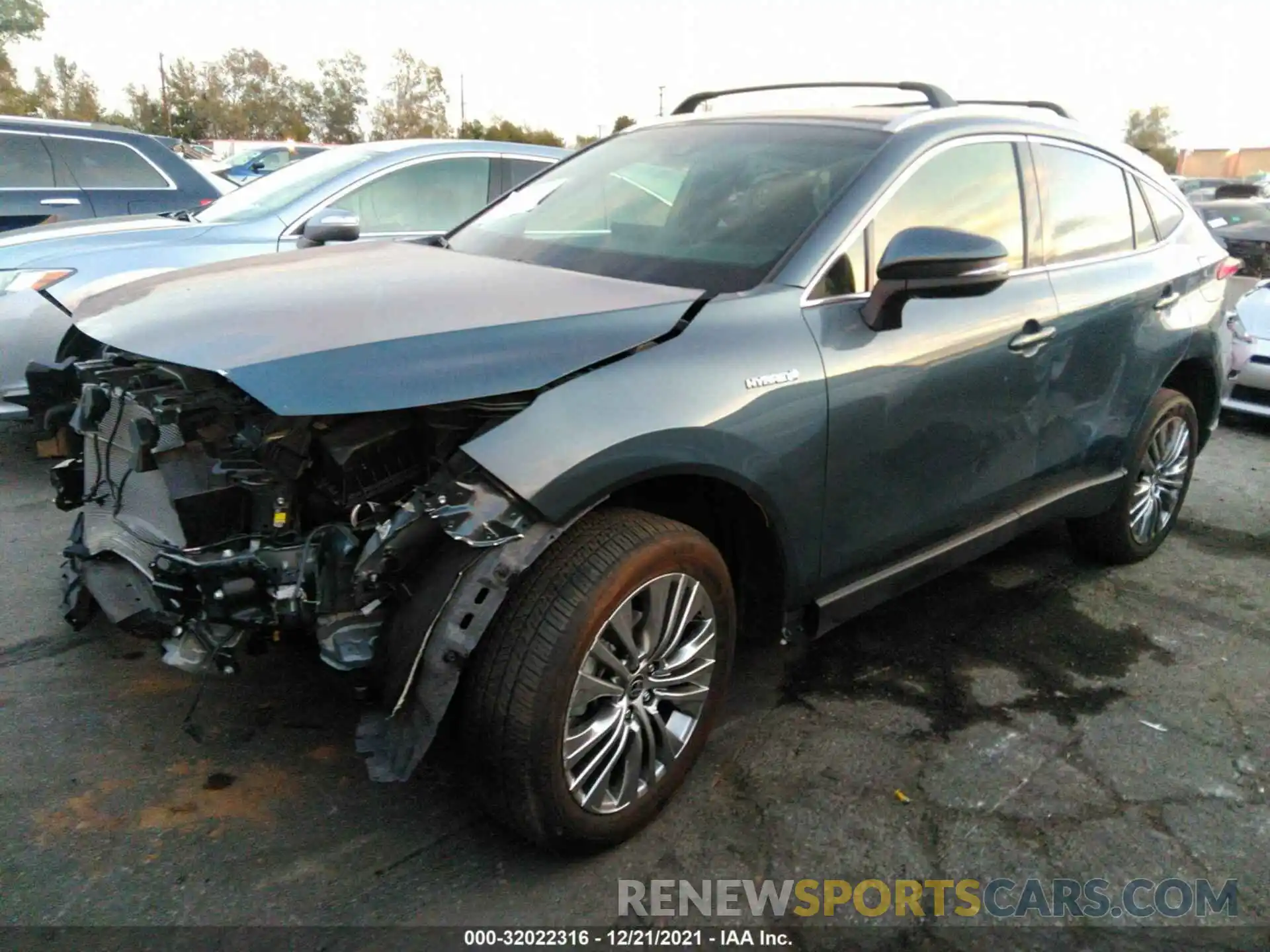 2 Photograph of a damaged car JTEAAAAH3MJ054335 TOYOTA VENZA 2021