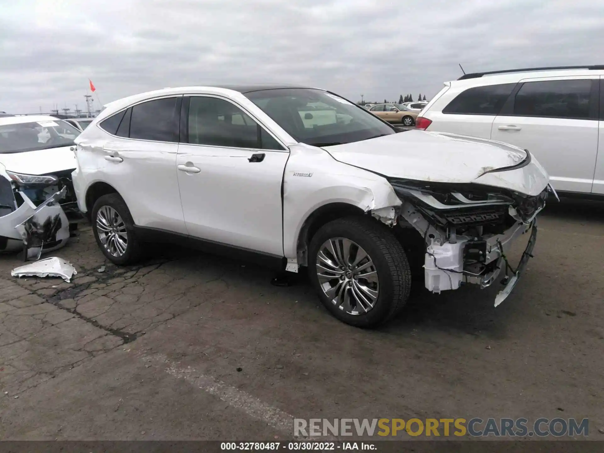 1 Photograph of a damaged car JTEAAAAH3MJ056862 TOYOTA VENZA 2021