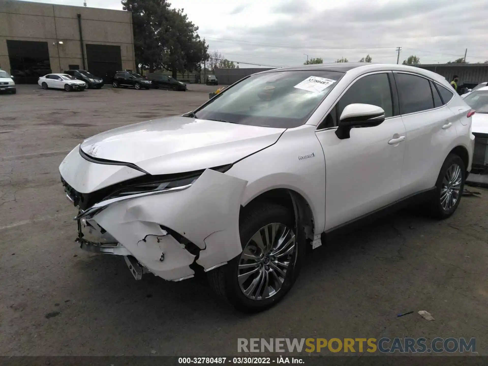 2 Photograph of a damaged car JTEAAAAH3MJ056862 TOYOTA VENZA 2021