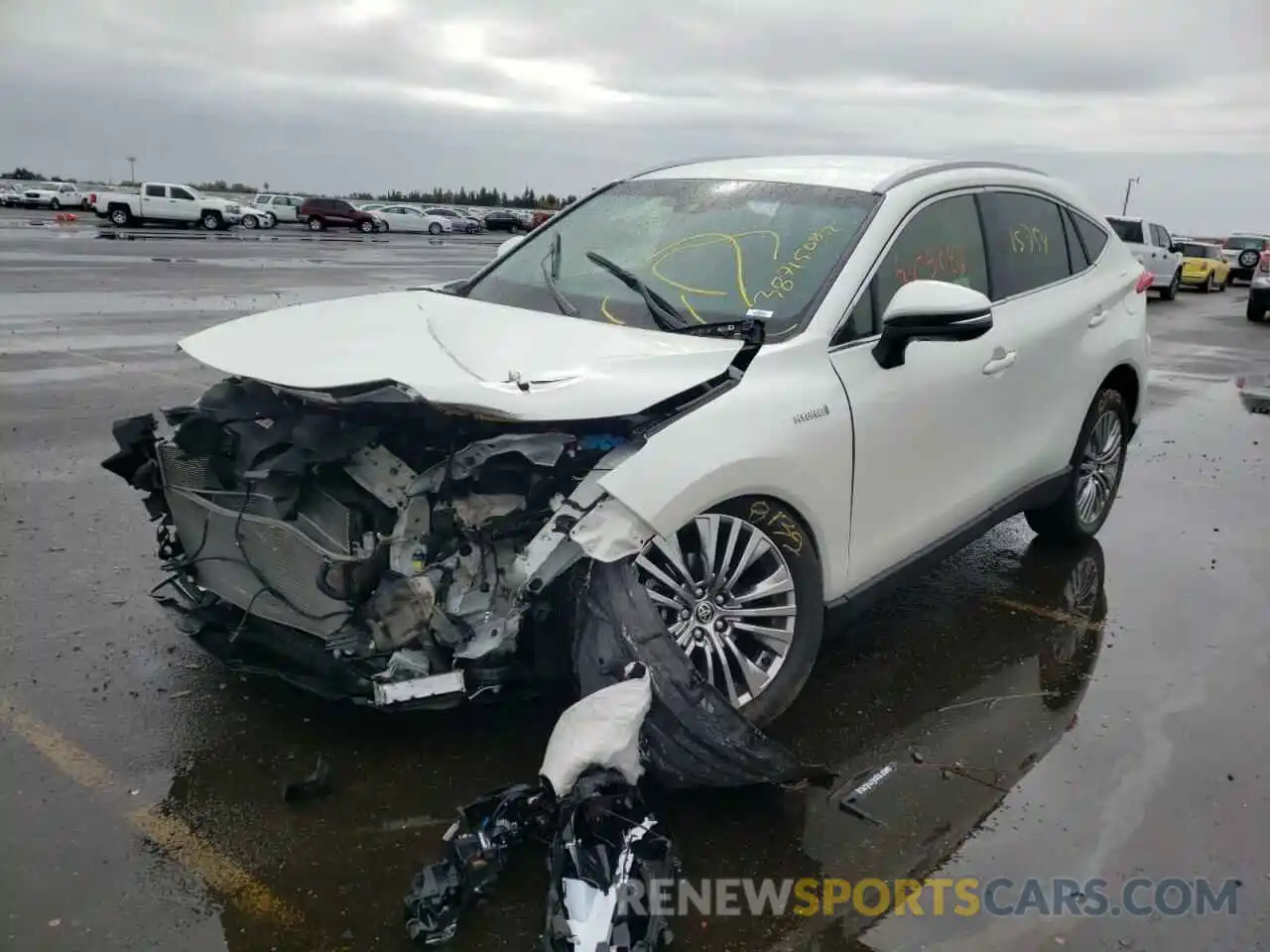 2 Photograph of a damaged car JTEAAAAH3MJ059356 TOYOTA VENZA 2021