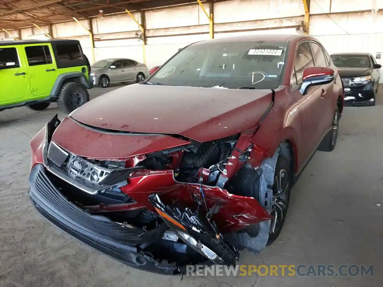 2 Photograph of a damaged car JTEAAAAH3MJ062645 TOYOTA VENZA 2021