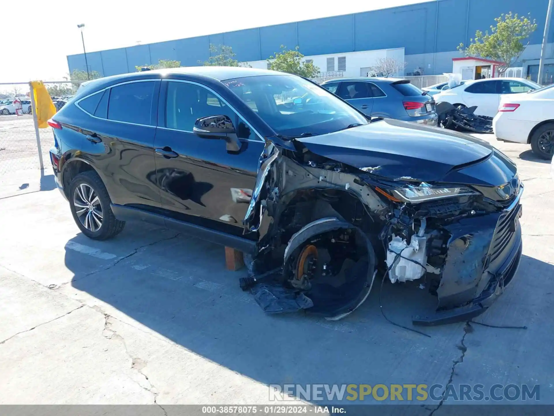 1 Photograph of a damaged car JTEAAAAH3MJ062726 TOYOTA VENZA 2021