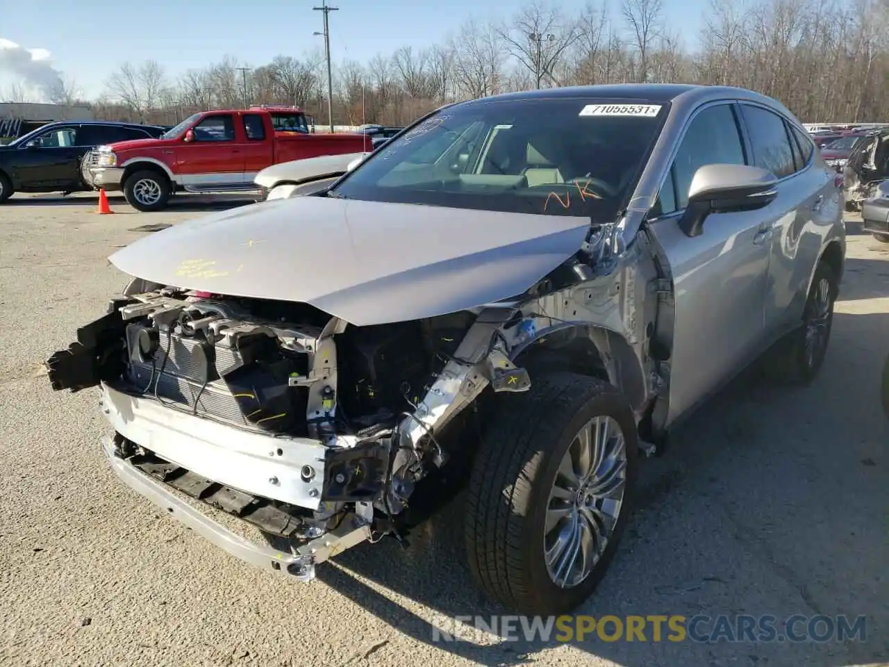 2 Photograph of a damaged car JTEAAAAH3MJ062967 TOYOTA VENZA 2021