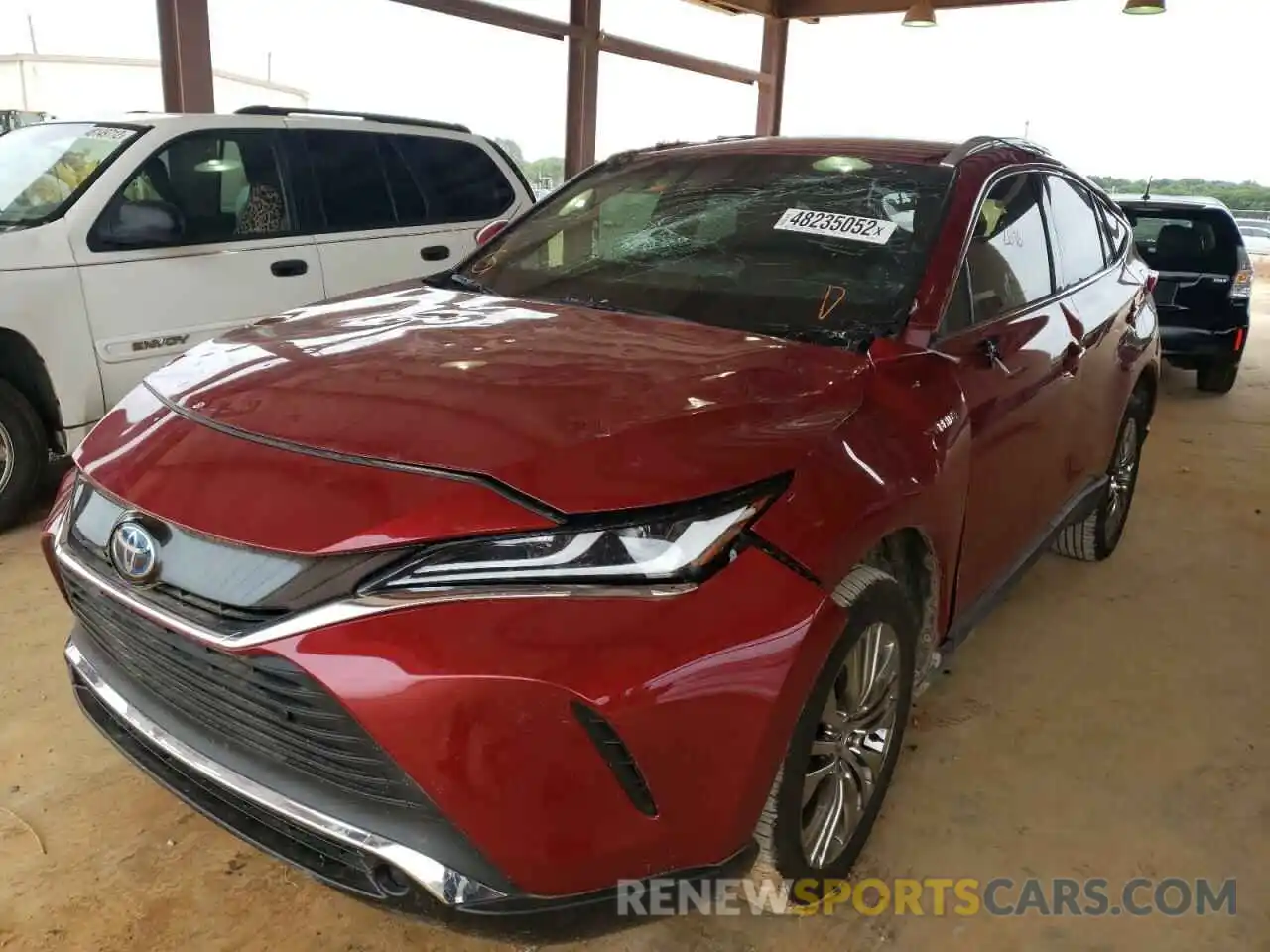 2 Photograph of a damaged car JTEAAAAH3MJ072849 TOYOTA VENZA 2021