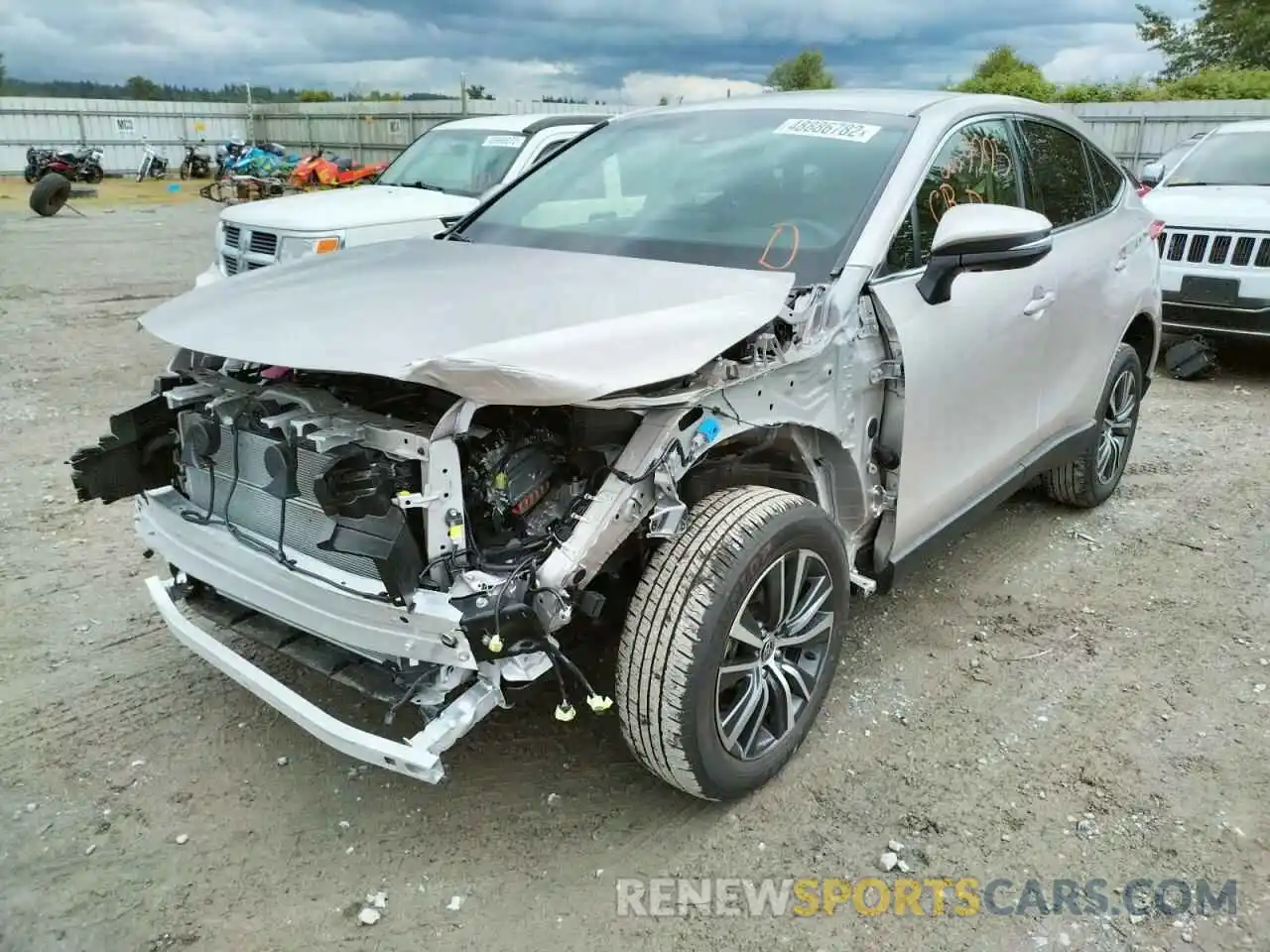 2 Photograph of a damaged car JTEAAAAH3MJ075766 TOYOTA VENZA 2021