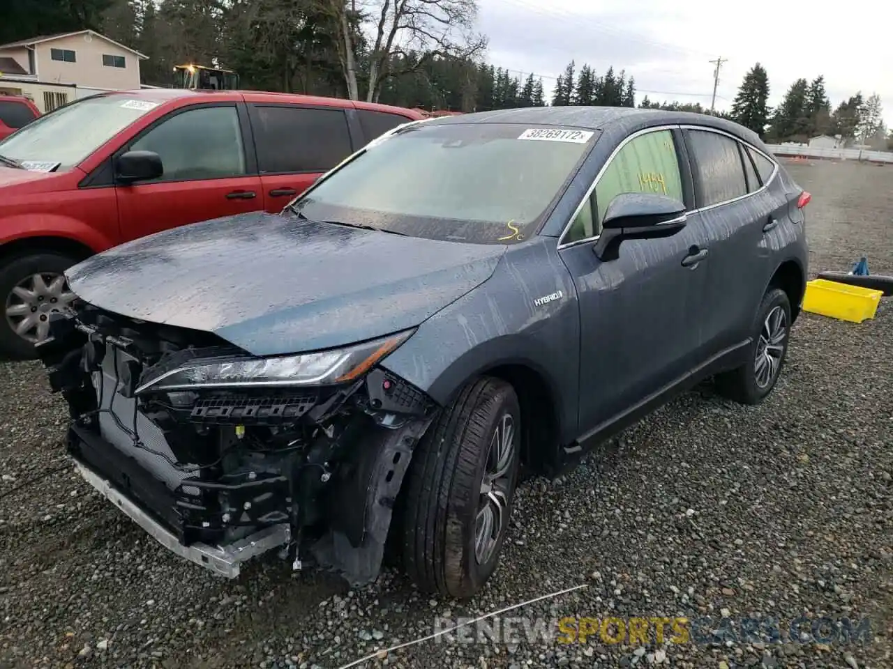 2 Photograph of a damaged car JTEAAAAH3MJ077310 TOYOTA VENZA 2021