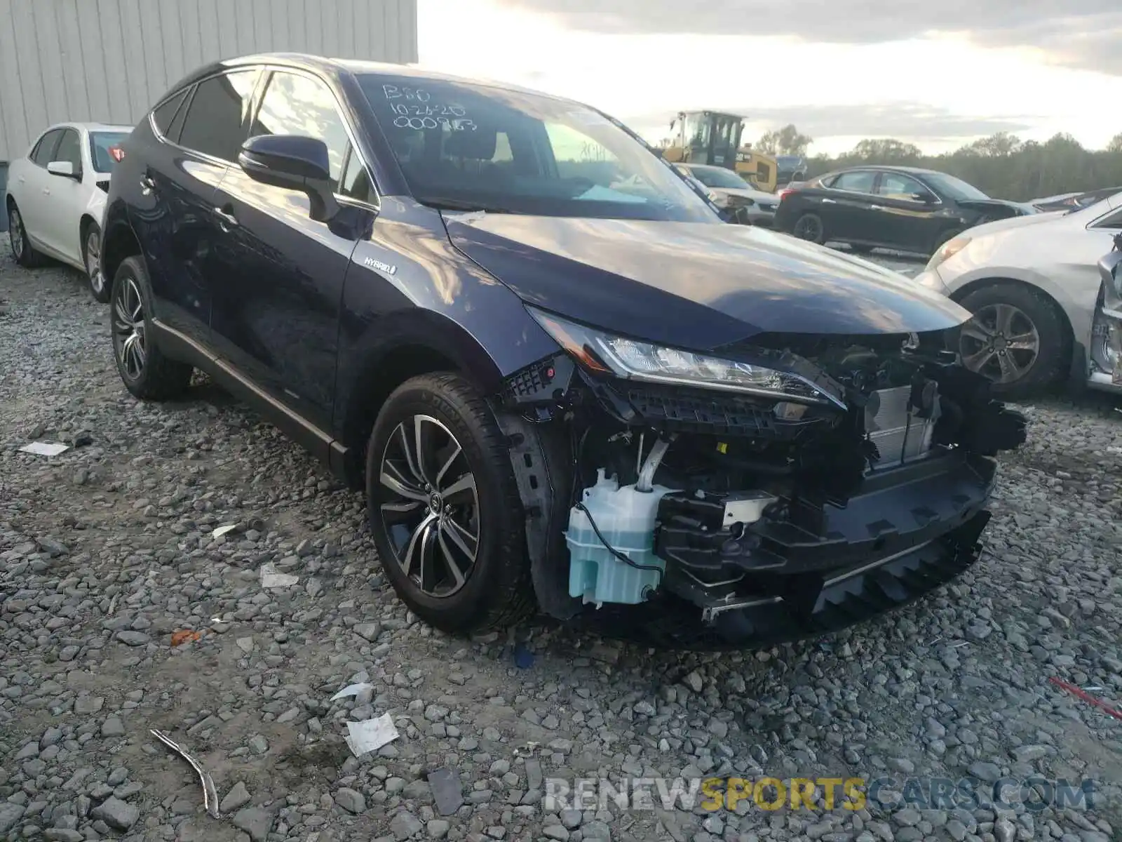 1 Photograph of a damaged car JTEAAAAH4MJ000963 TOYOTA VENZA 2021