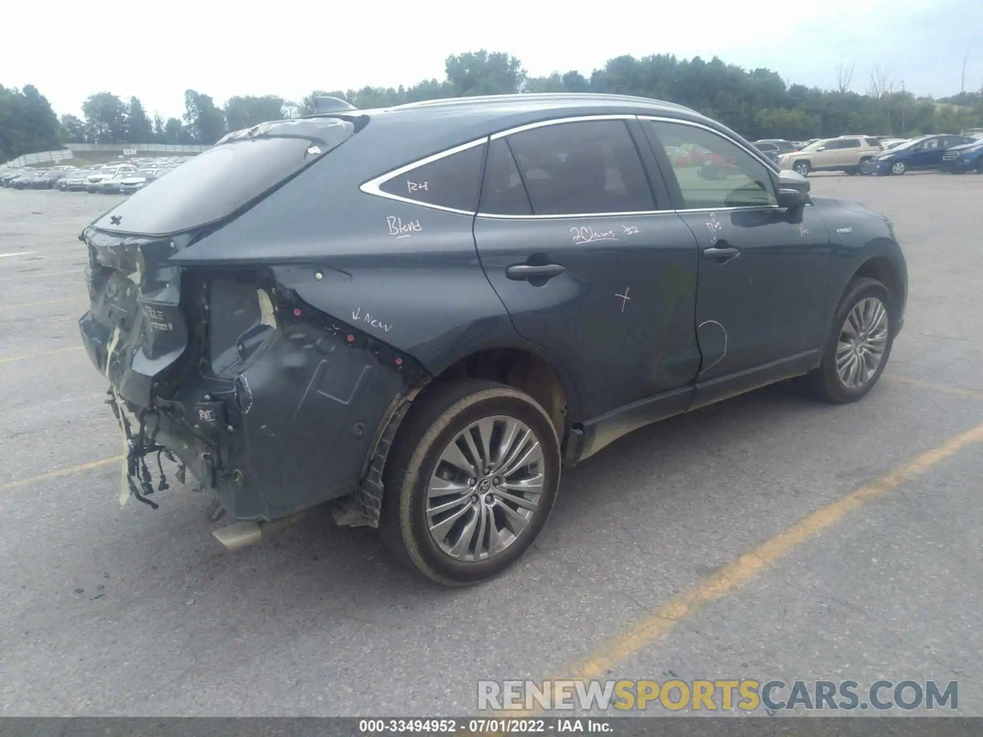 4 Photograph of a damaged car JTEAAAAH4MJ001787 TOYOTA VENZA 2021