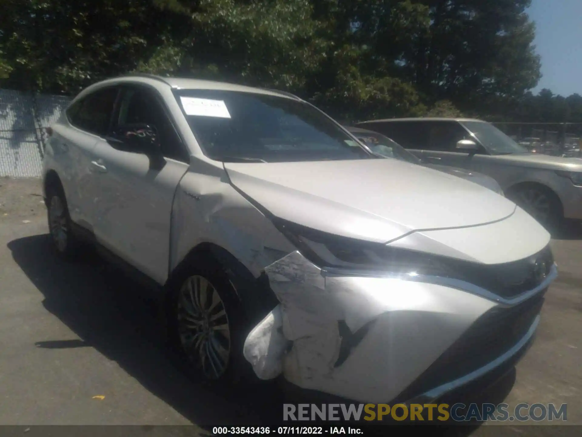 1 Photograph of a damaged car JTEAAAAH4MJ008707 TOYOTA VENZA 2021